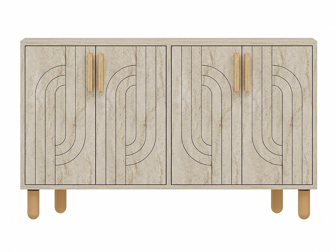 Skapis Kailua 2544 (Gaiši brūns)