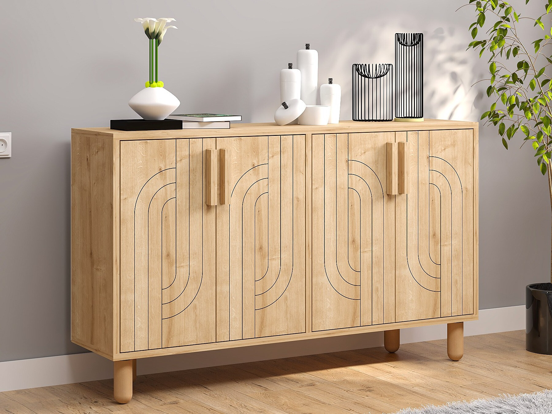 Skapis Kailua 2544 (Ozols)