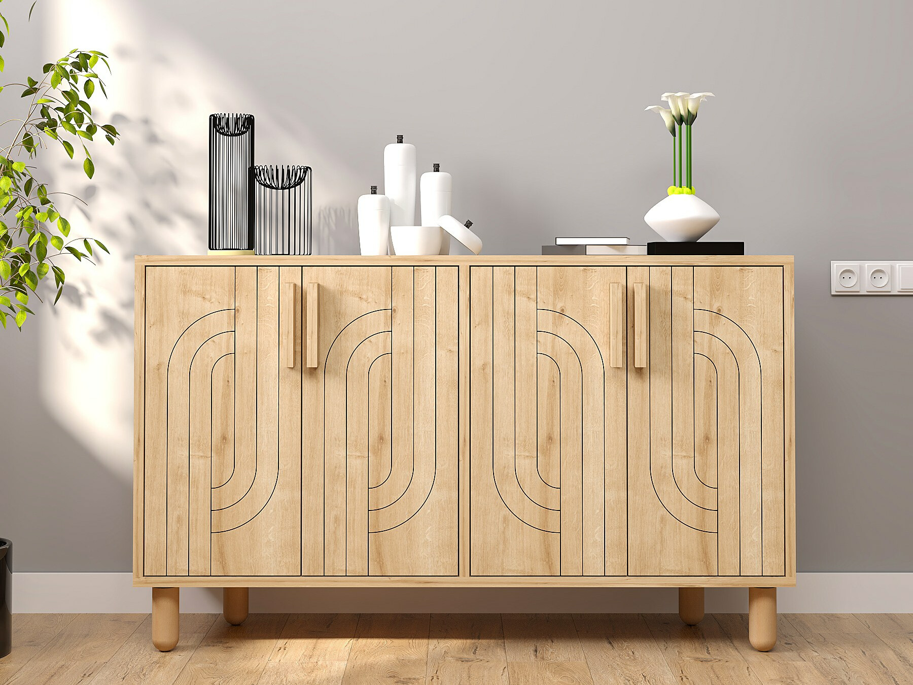 Skapis Kailua 2544 (Ozols)