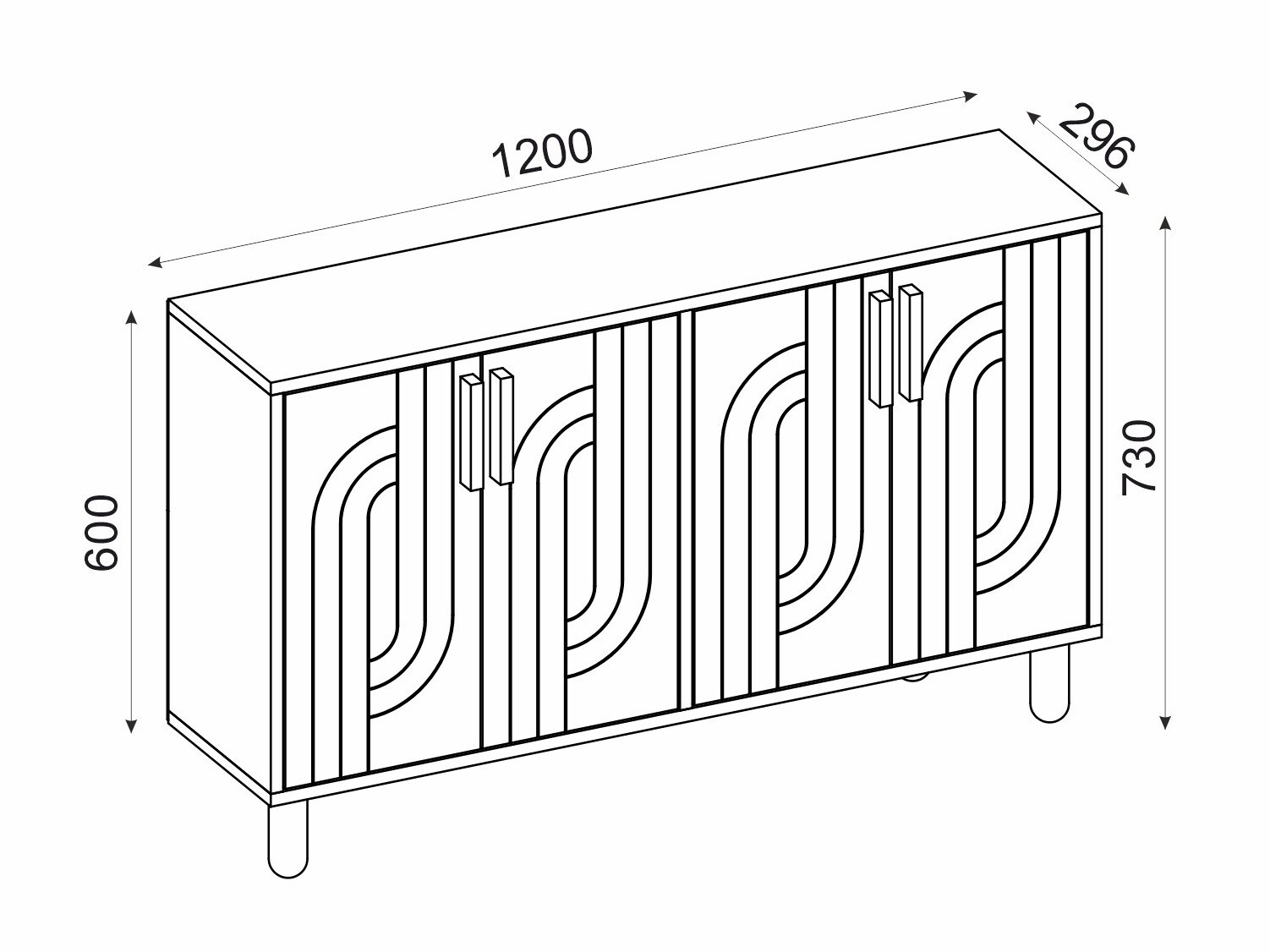 Skapis Kailua 2544 (Ozols)