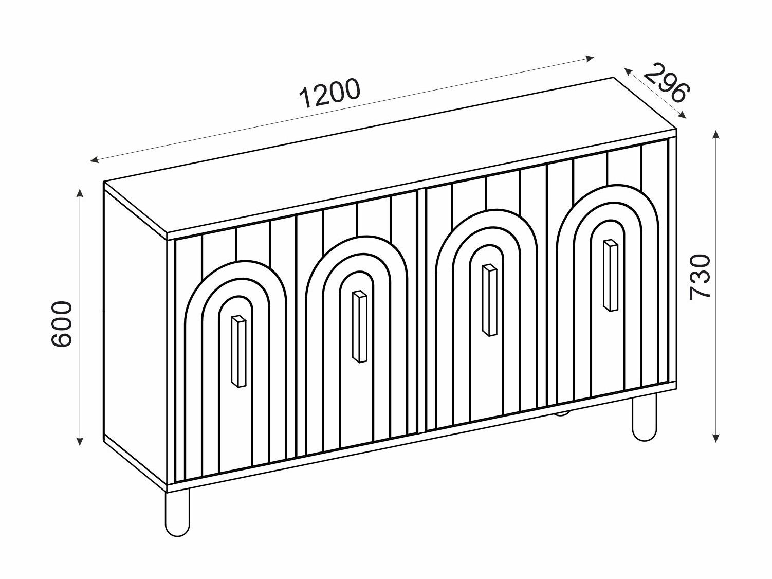 Skapis Kailua 2545 (Antracīts)
