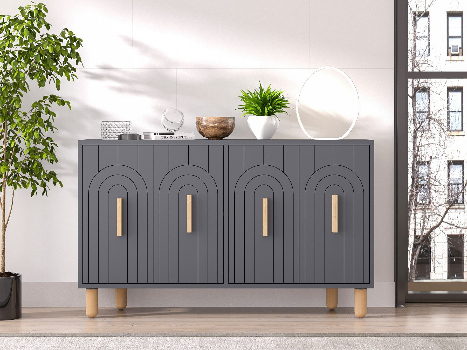 Skapis Kailua 2545 (Antracīts)