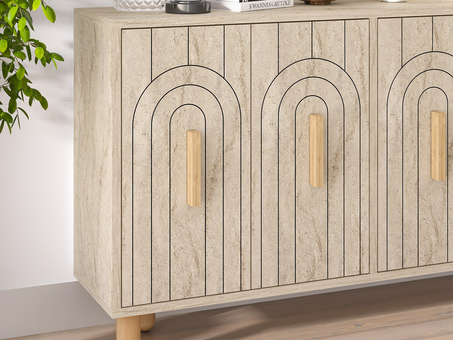 Skapis Kailua 2545 (Gaiši brūns)