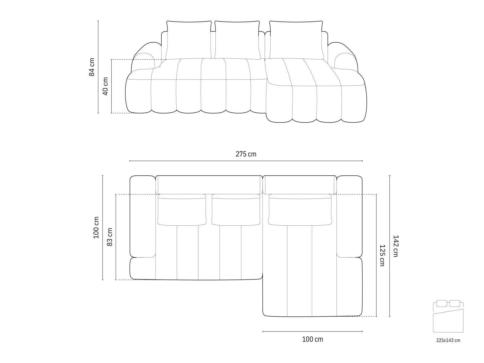 Stūra dīvāns Evarelbo 103 (Vogue 03)