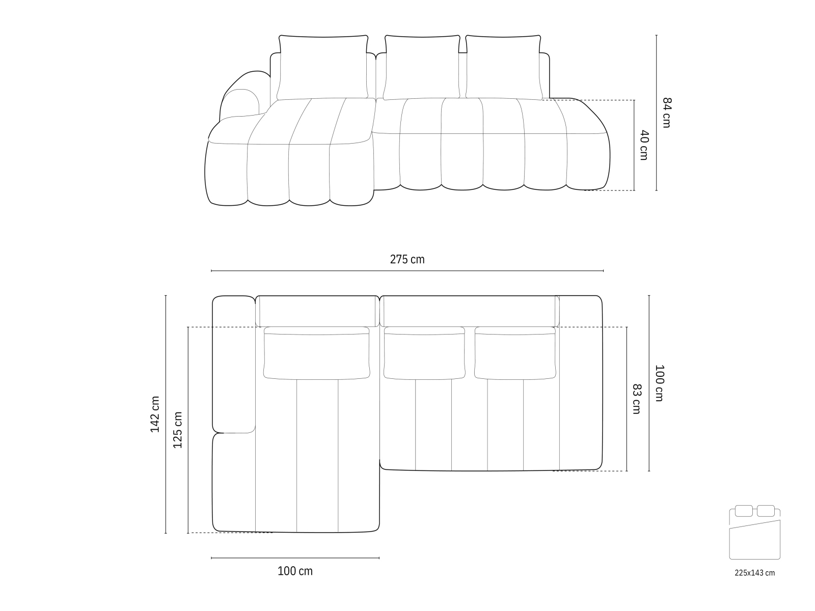 Stūra dīvāns Evarelbo 103 (Vogue 11)