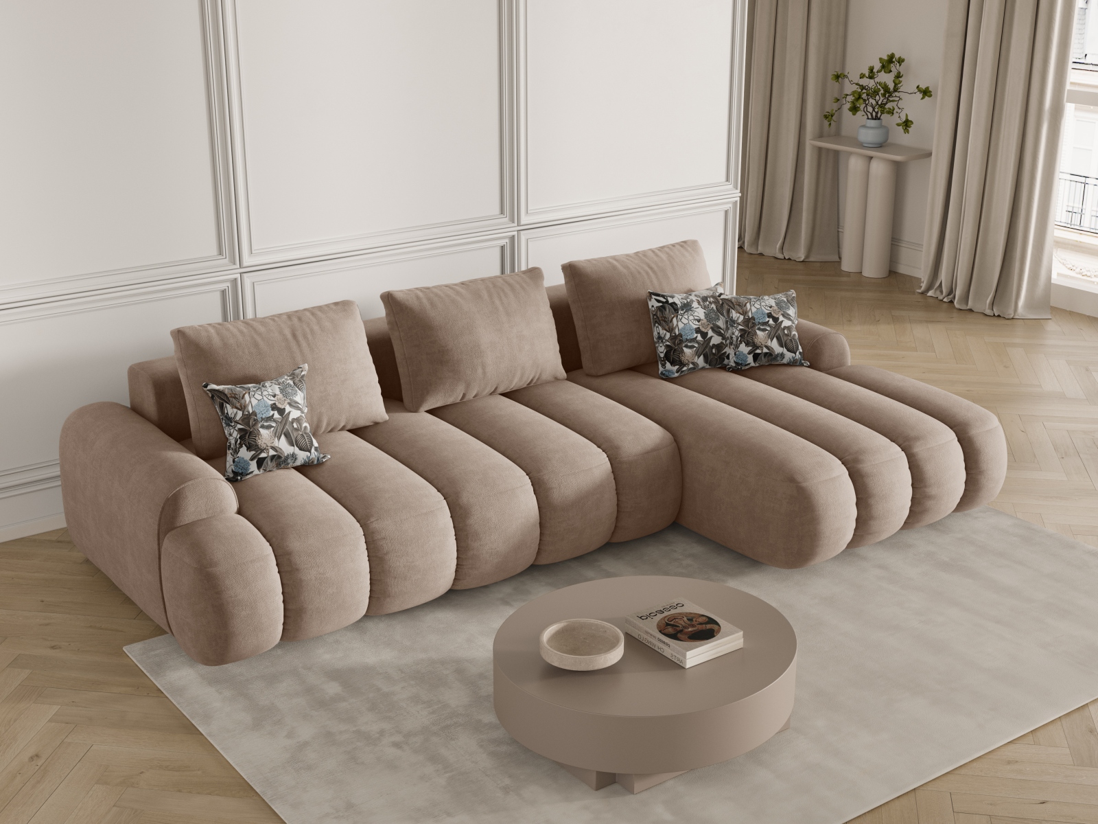 Угловой диван Evarelbo 103 (Vogue 03)