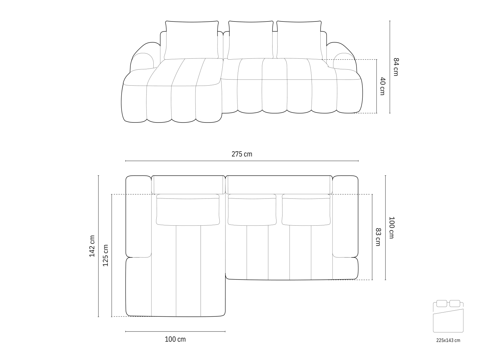 Угловой диван Evarelbo 103 (Vogue 15)