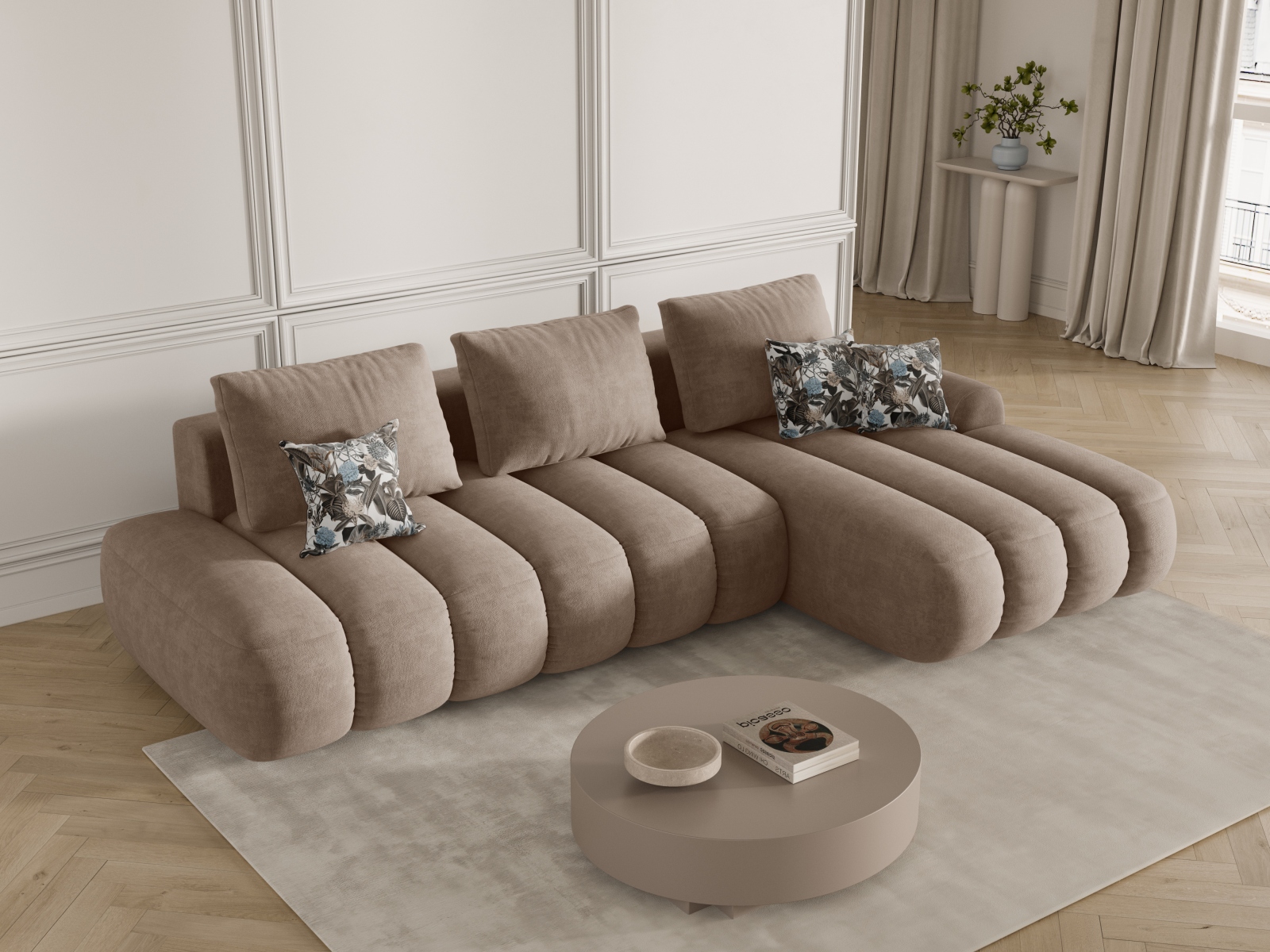 Угловой диван Evarelbo 104 (Vogue 03)