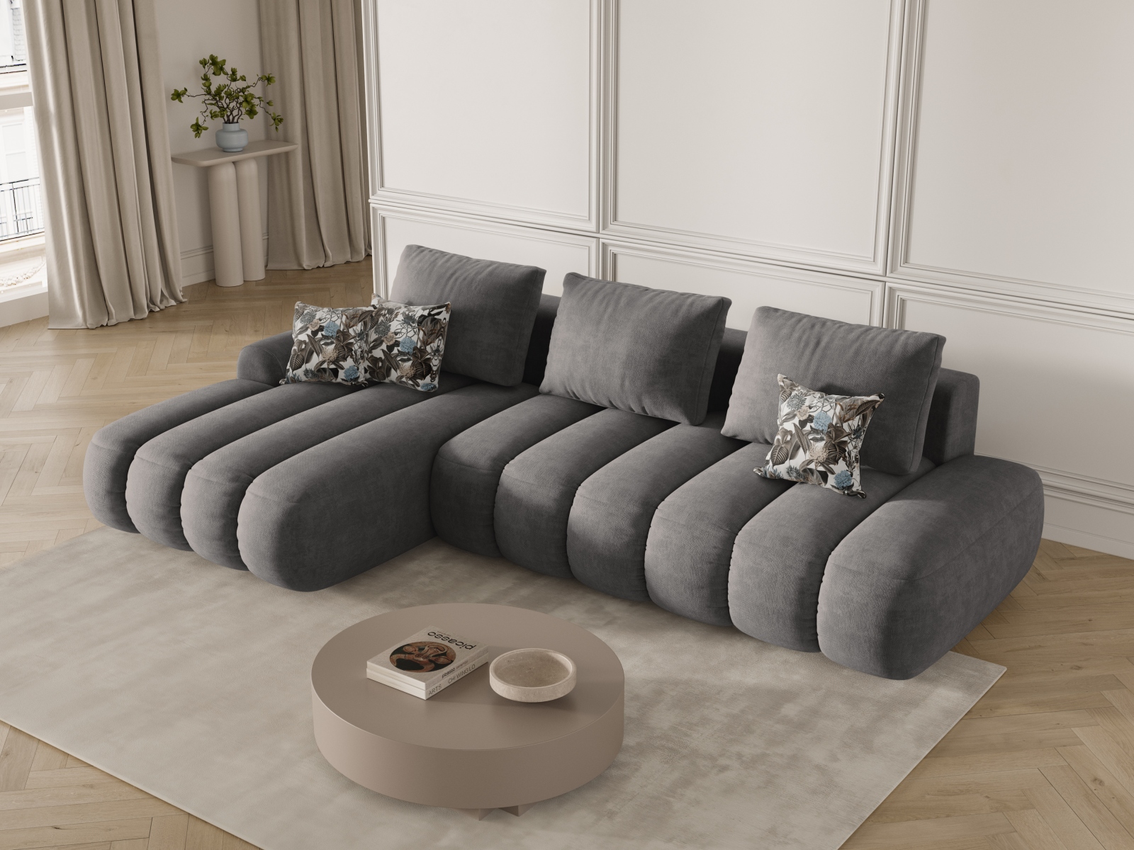 Угловой диван Evarelbo 104 (Vogue 15)