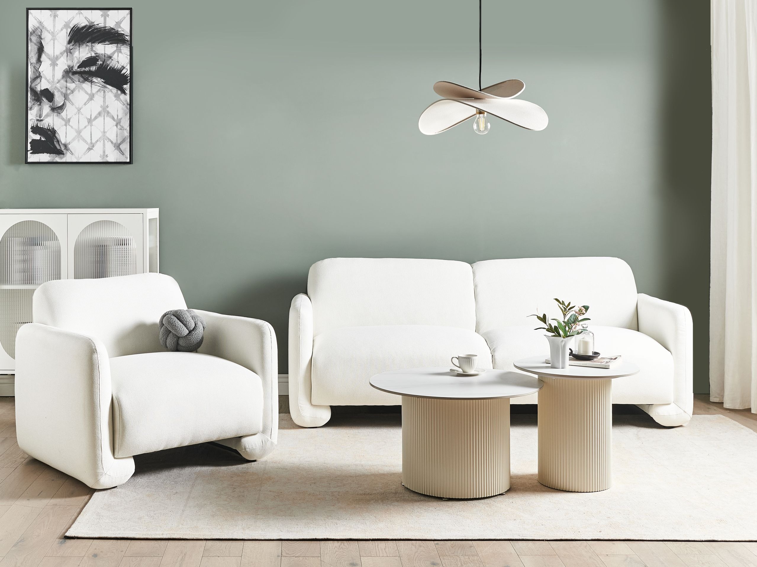 Dīvāns Berwyn 2702 (Balts)