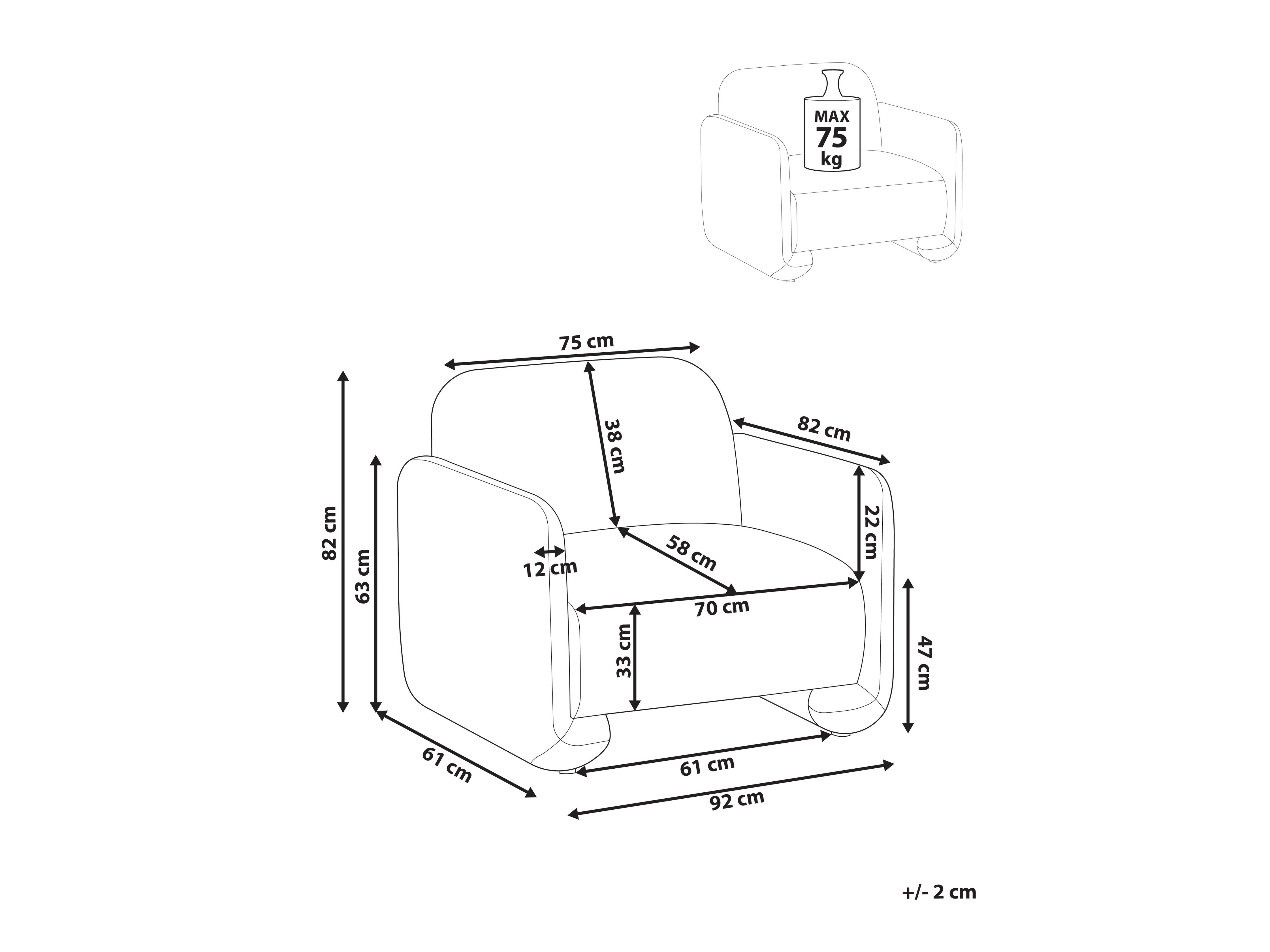 Krēsls Berwyn 2701 (Balts)