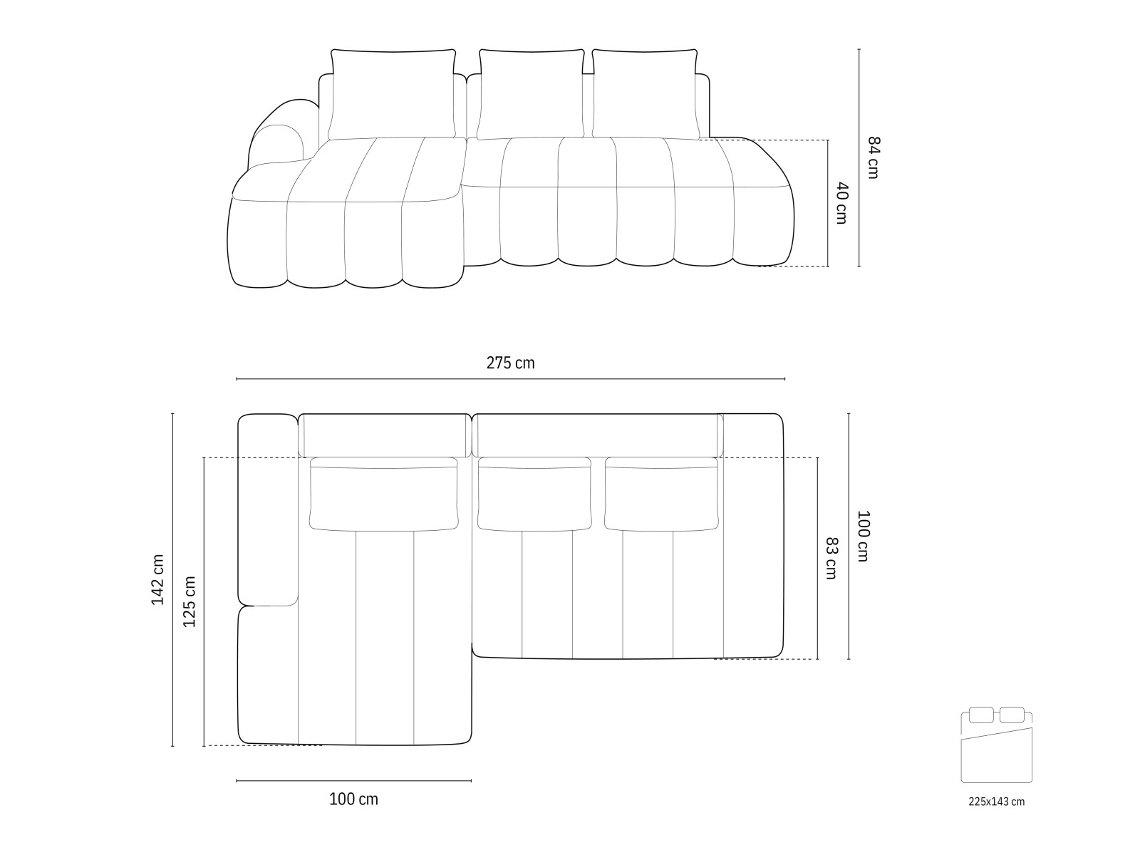 Угловой диван Evarelbo 104 (Bjorn 77)