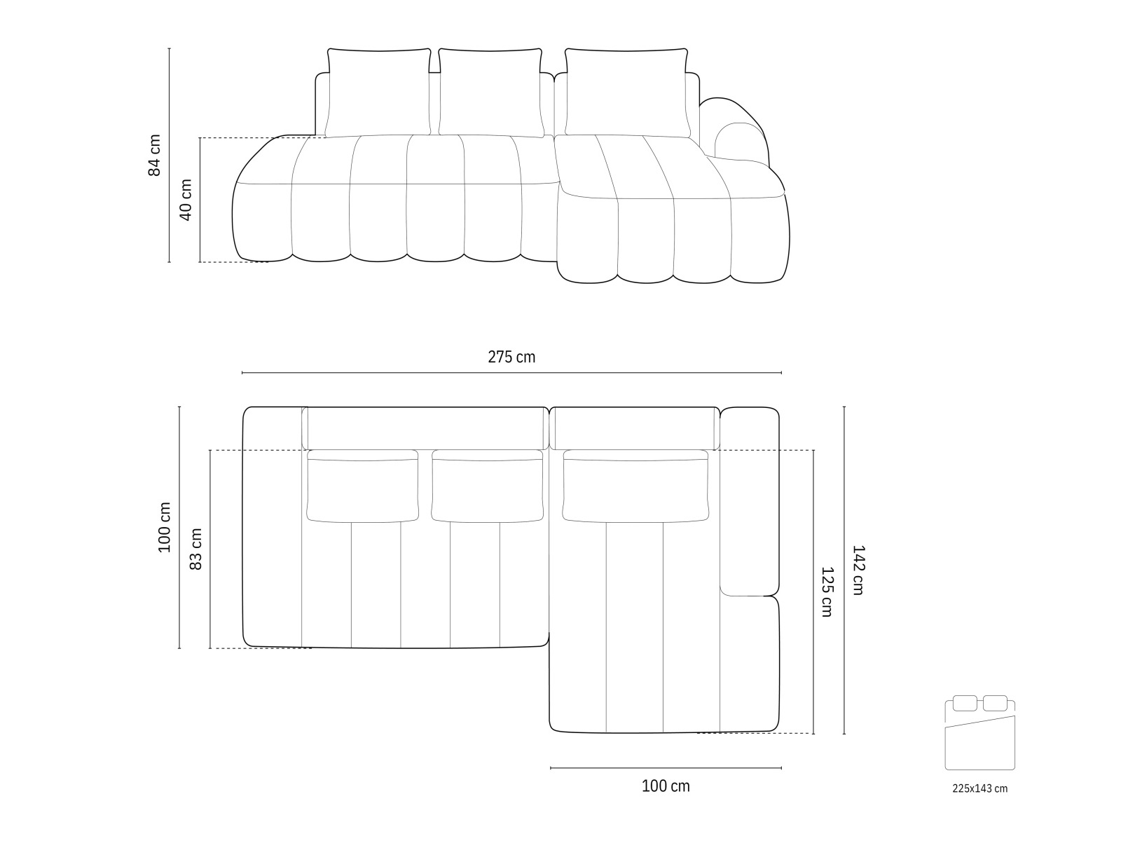 Угловой диван Evarelbo 104 (Vogue 11)