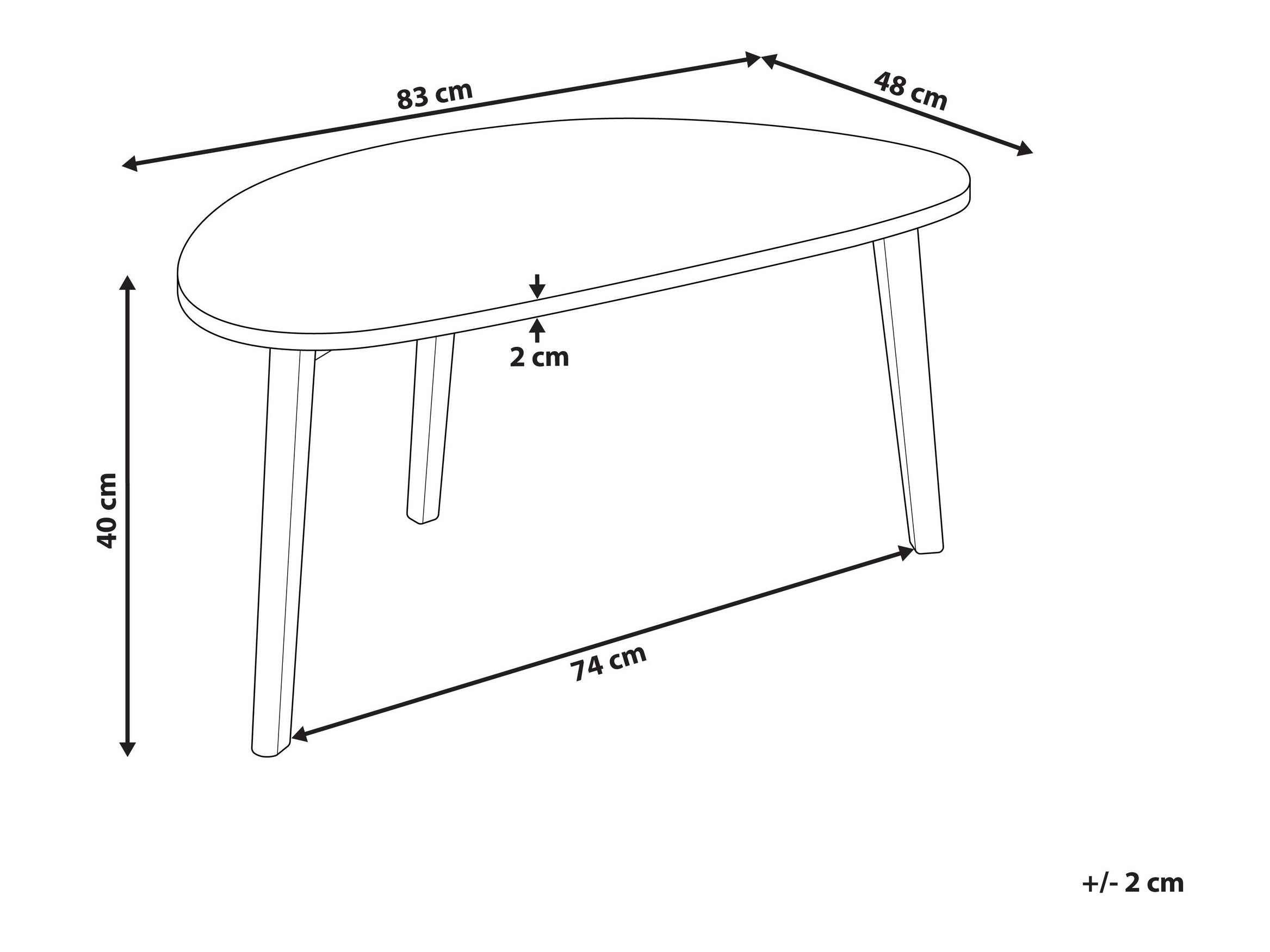 Žurnālu galdiņš Berwyn 2699