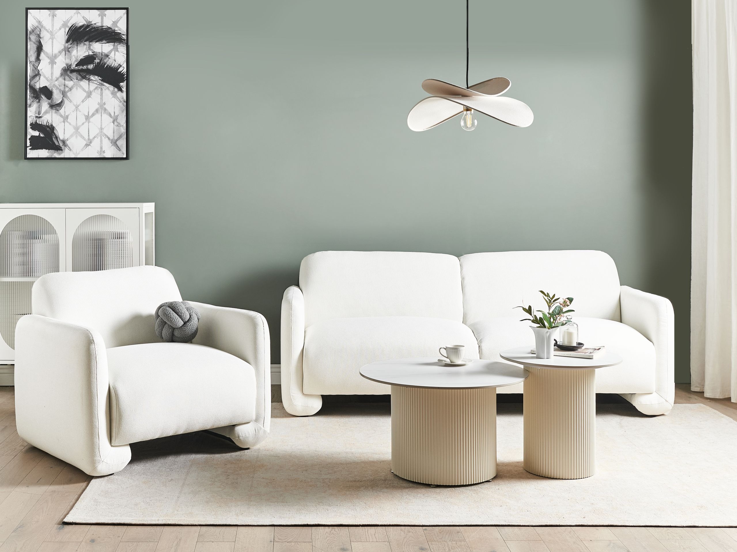 Комплект мягкой мебели Berwyn 2703 (Белый)