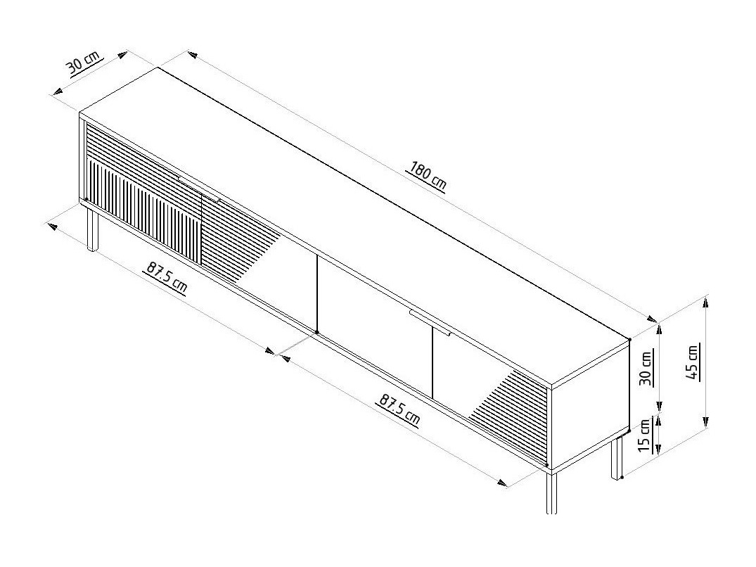 TV galds Kailua 2549 (Balts)