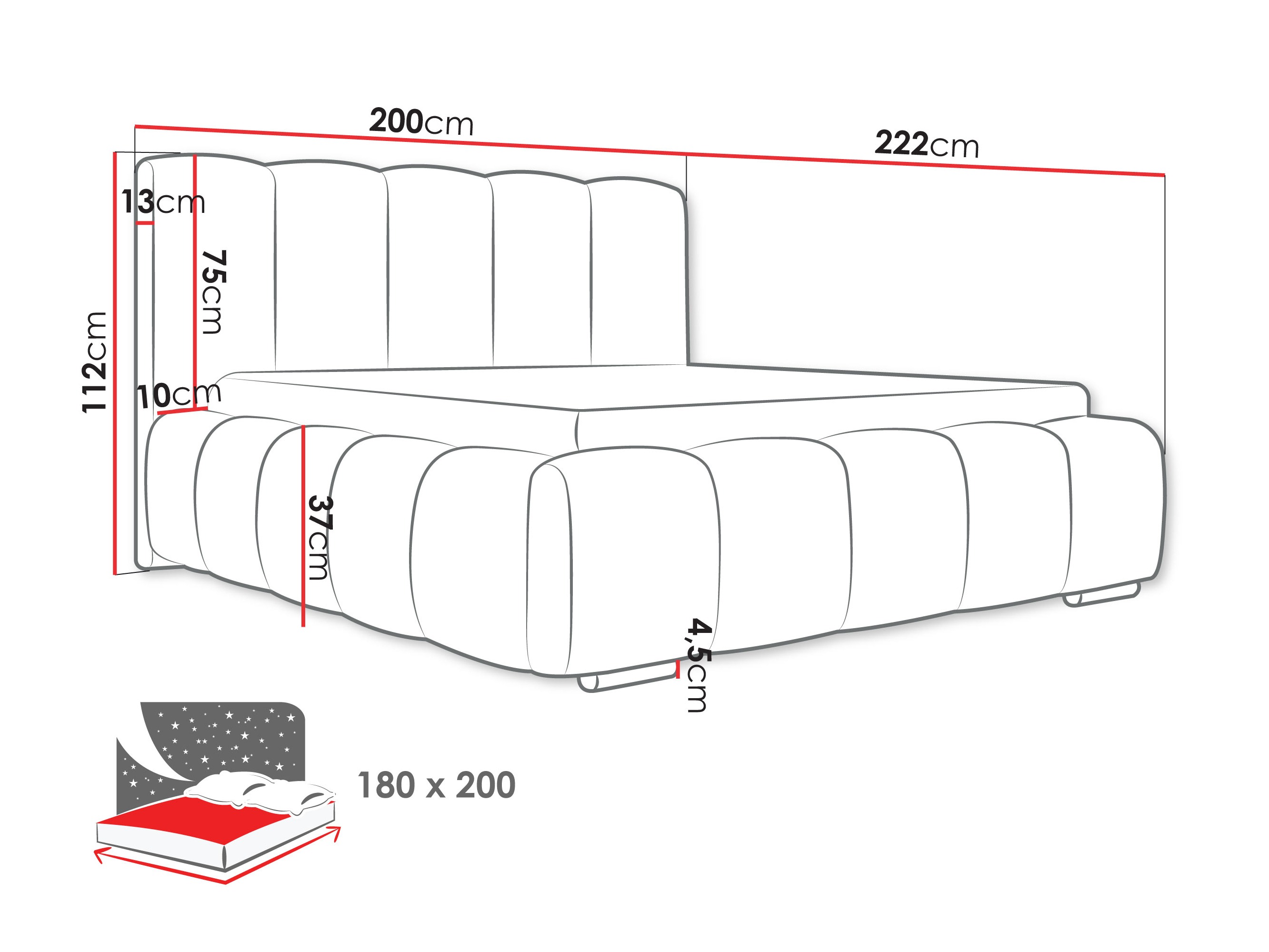 Кровать TrendyNest 106 (Abriamo 9)