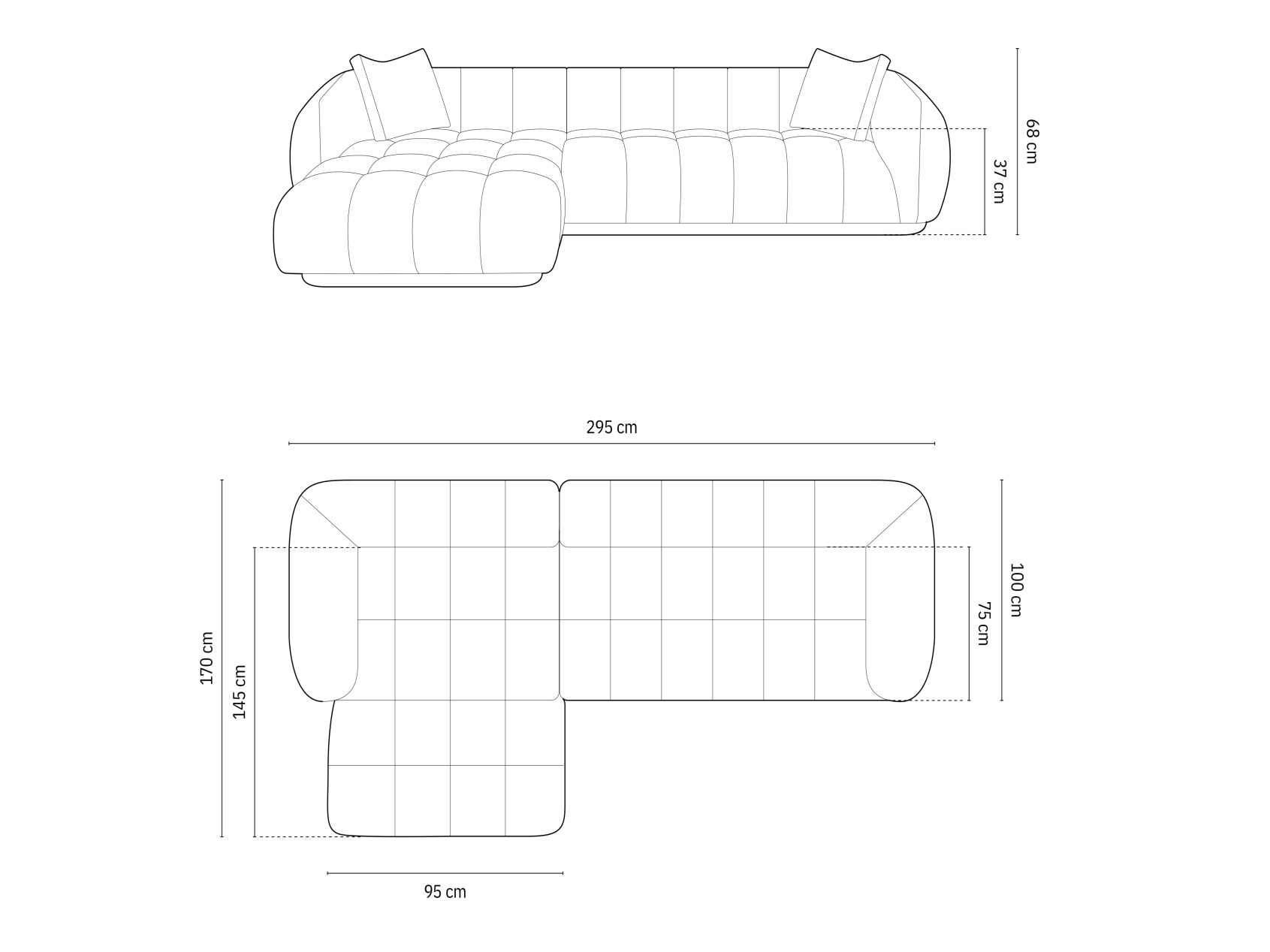 Stūra dīvāns Beckley 179 (Liberty 13)
