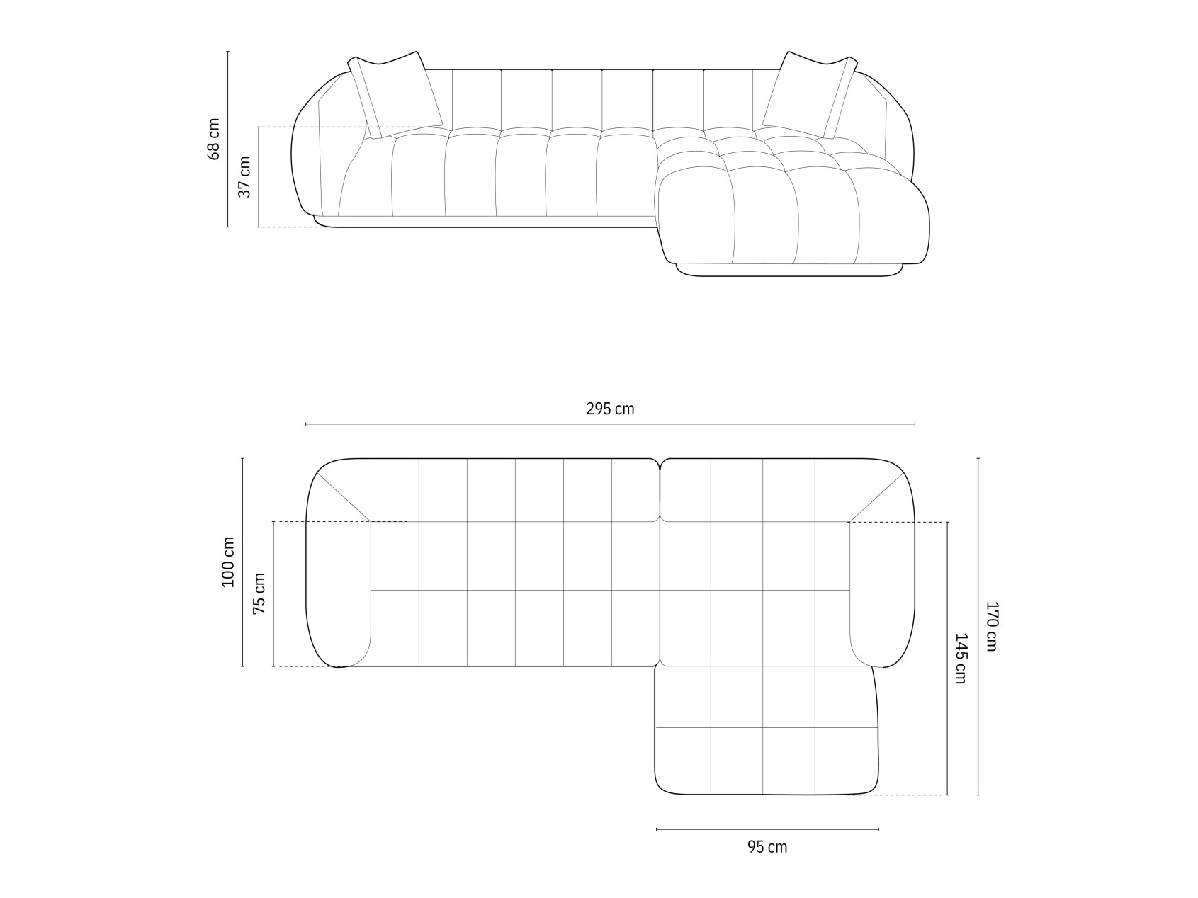 Stūra dīvāns Beckley 179 (Liberty 13)