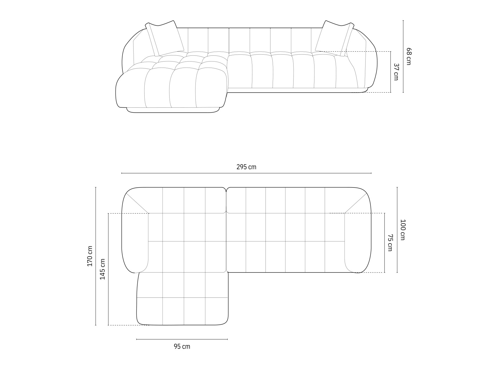Stūra dīvāns Beckley 179 (Liberty 21)