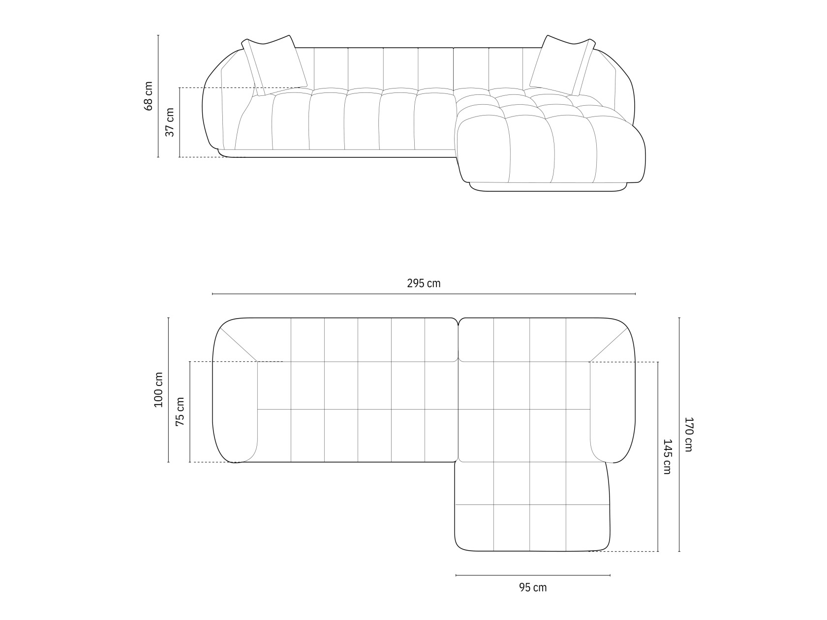 Stūra dīvāns Beckley 179 (Liberty 21)