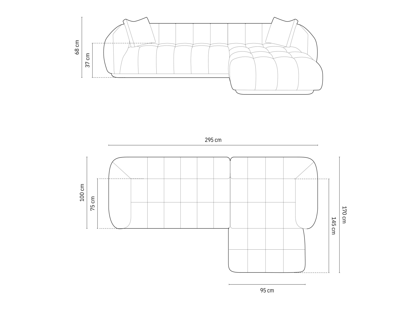 Stūra dīvāns Beckley 179 (Liberty 9)