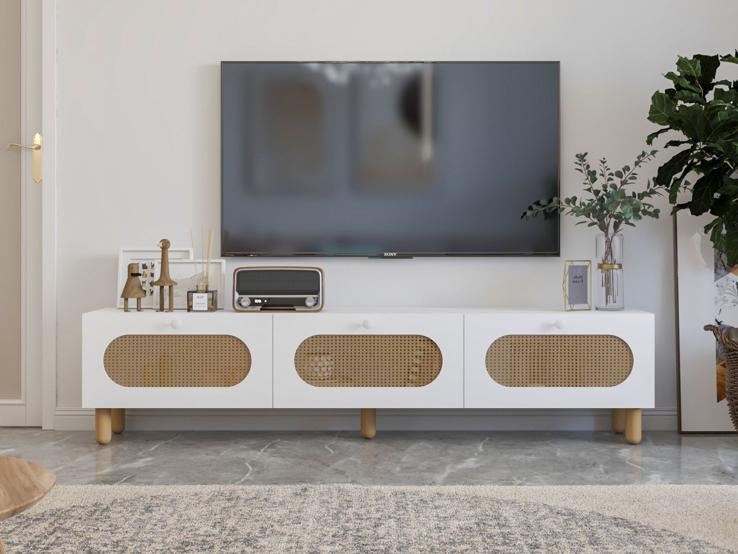 TV galds Kailua 2553 (Balts)