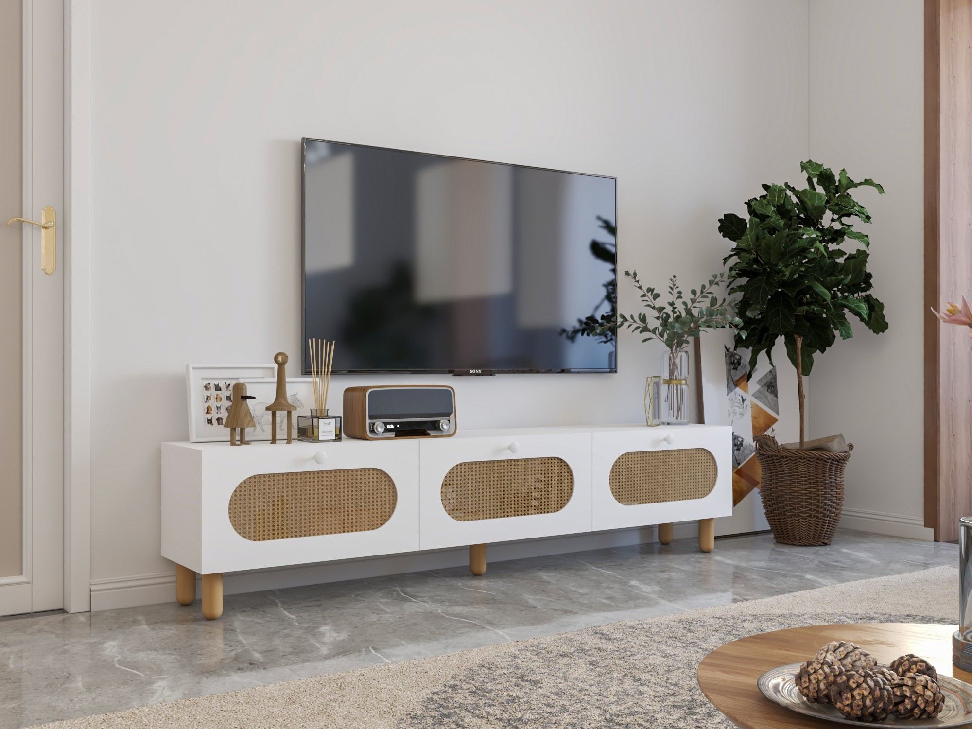 TV galds Kailua 2553 (Balts)