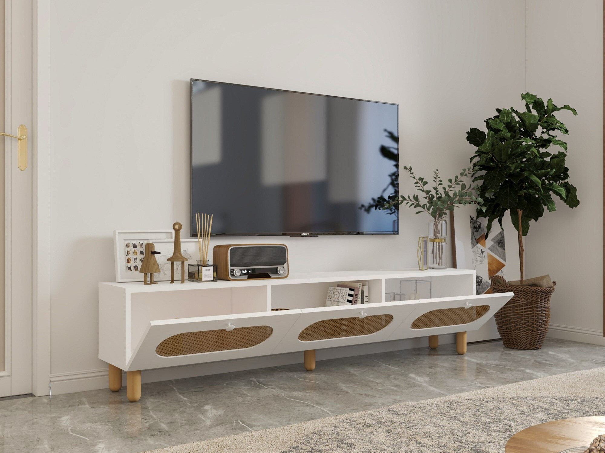 TV galds Kailua 2553 (Balts)