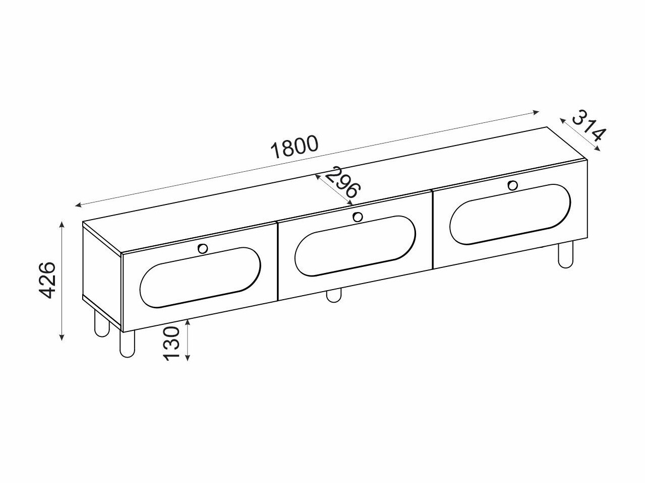TV galds Kailua 2553 (Ozols)