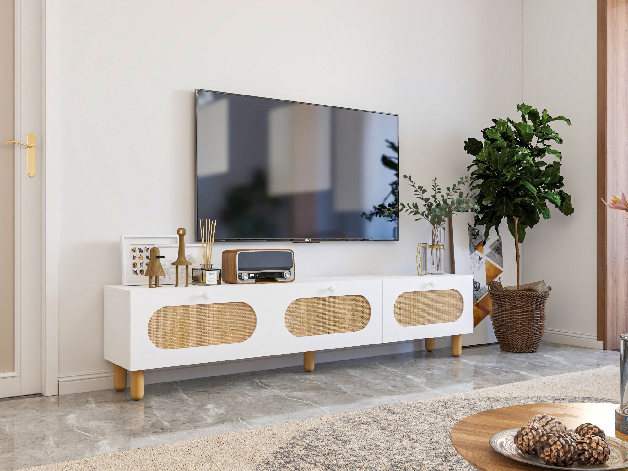 TV galds Kailua 2554 (Balts)