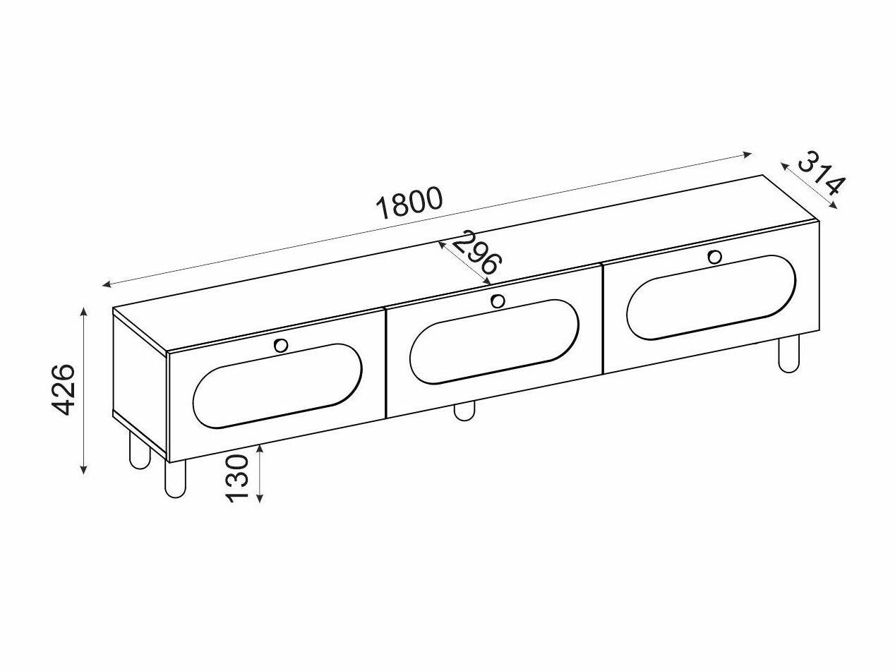 TV galds Kailua 2554 (Ozols)