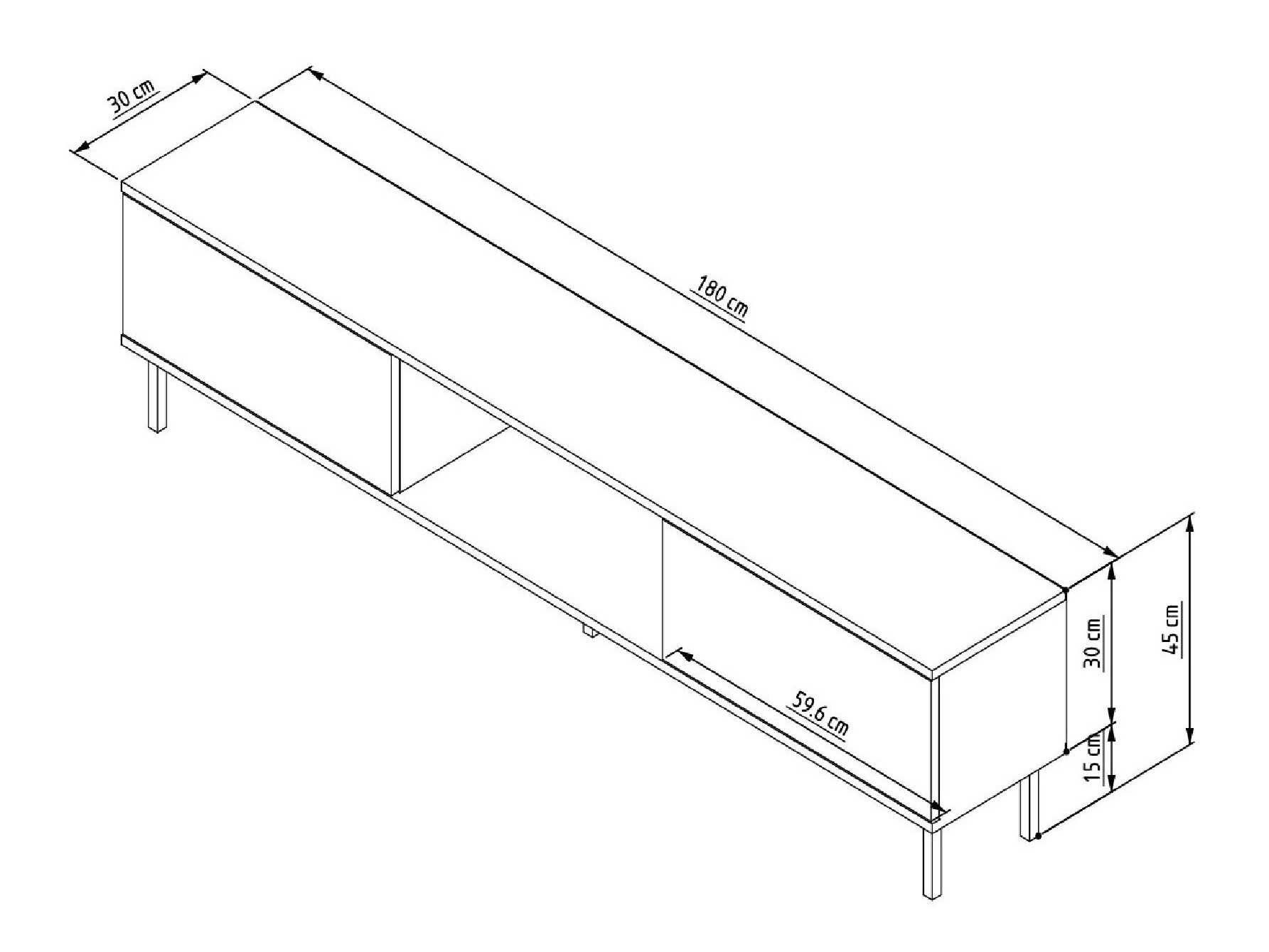TV galds Kailua 2556 (Antracīts)