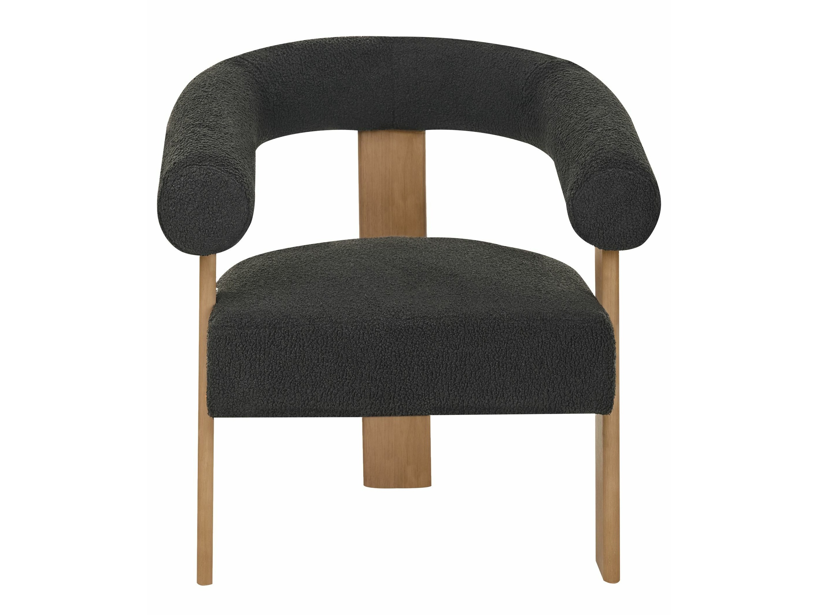 Кресло Berwyn 2708 (Чёрный + Темное дерево)