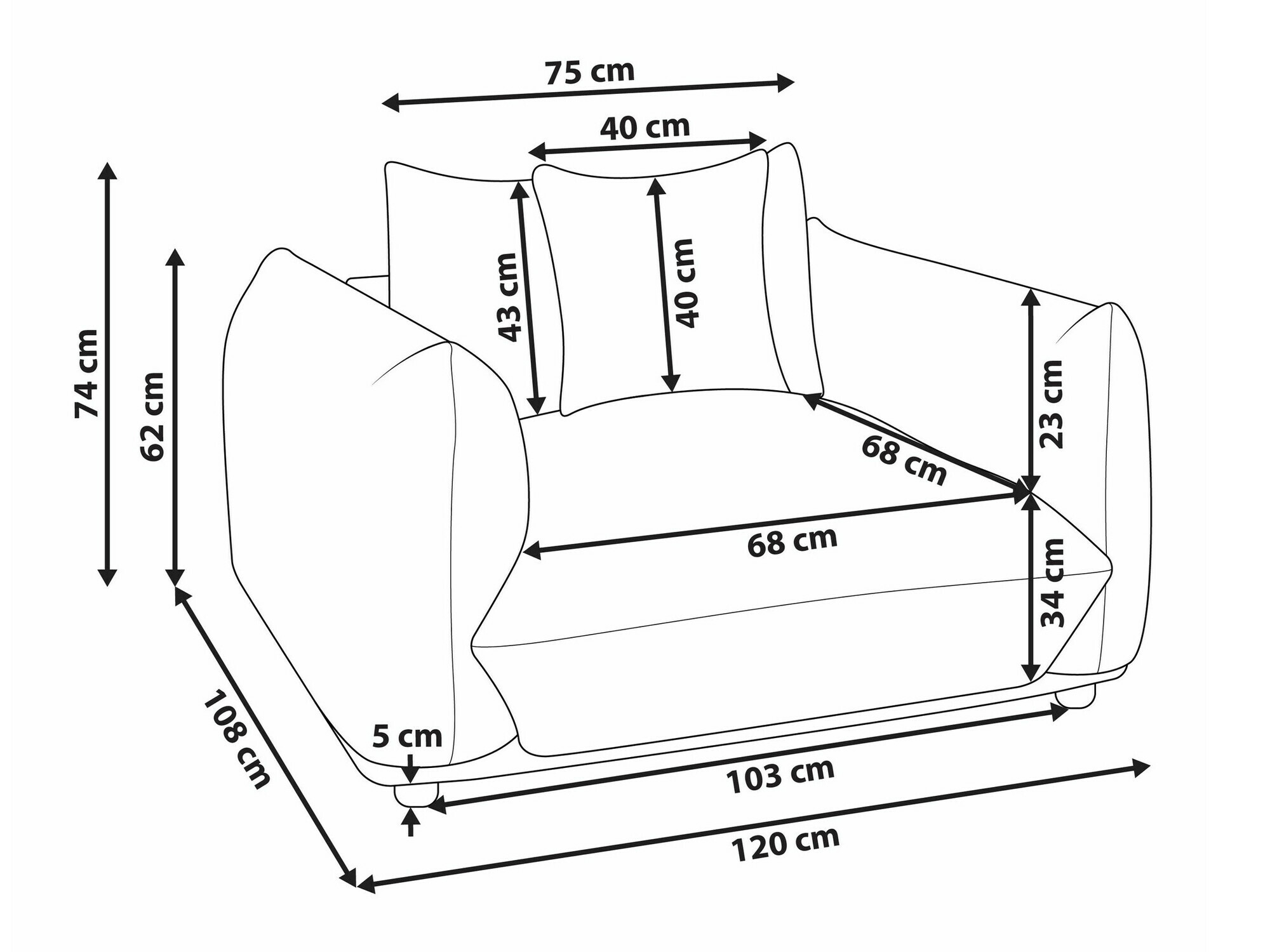Krēsls Berwyn 2567 (Taupe)