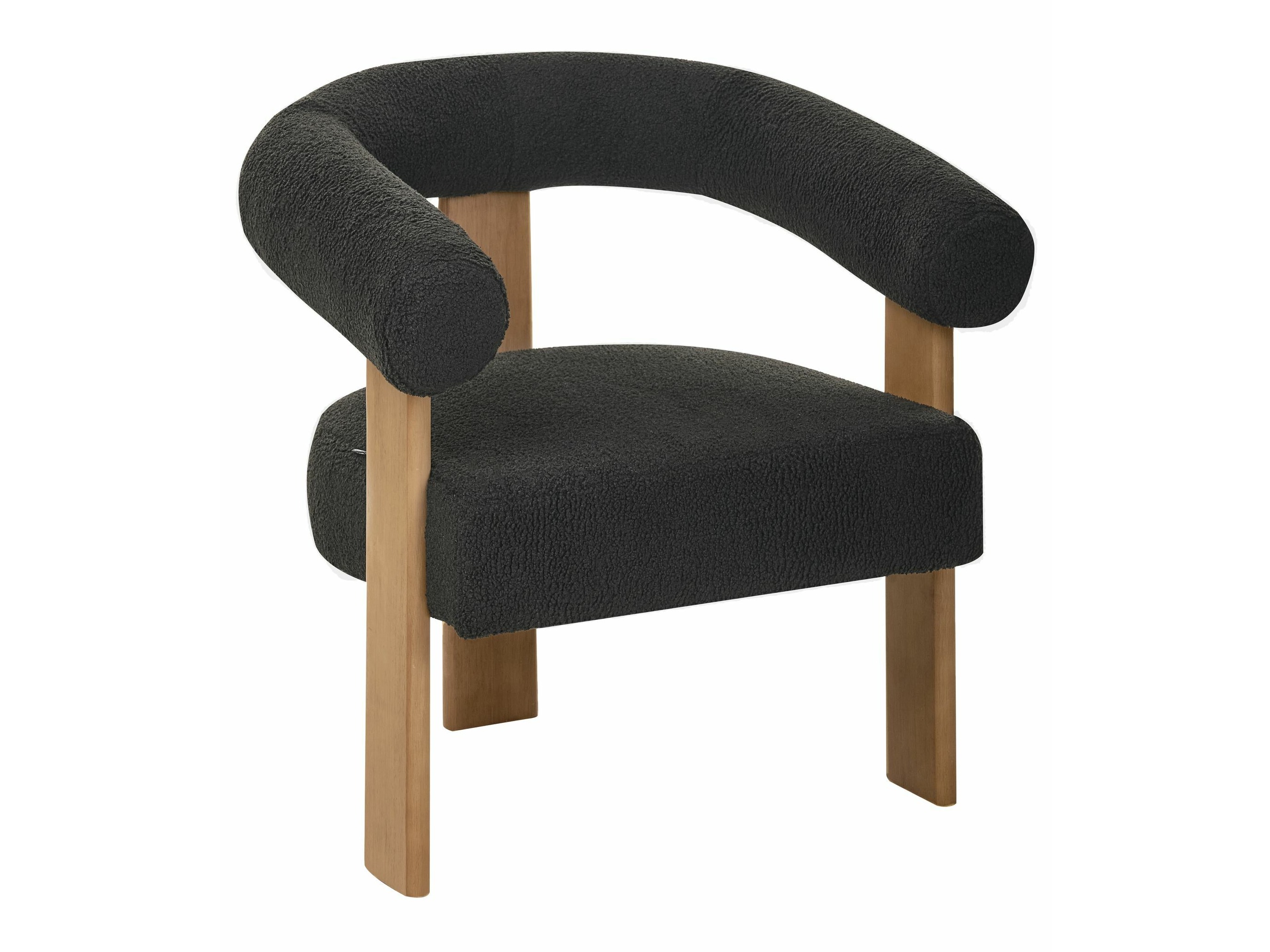 Krēsls Berwyn 2708 (Melns + Tumšs koks)