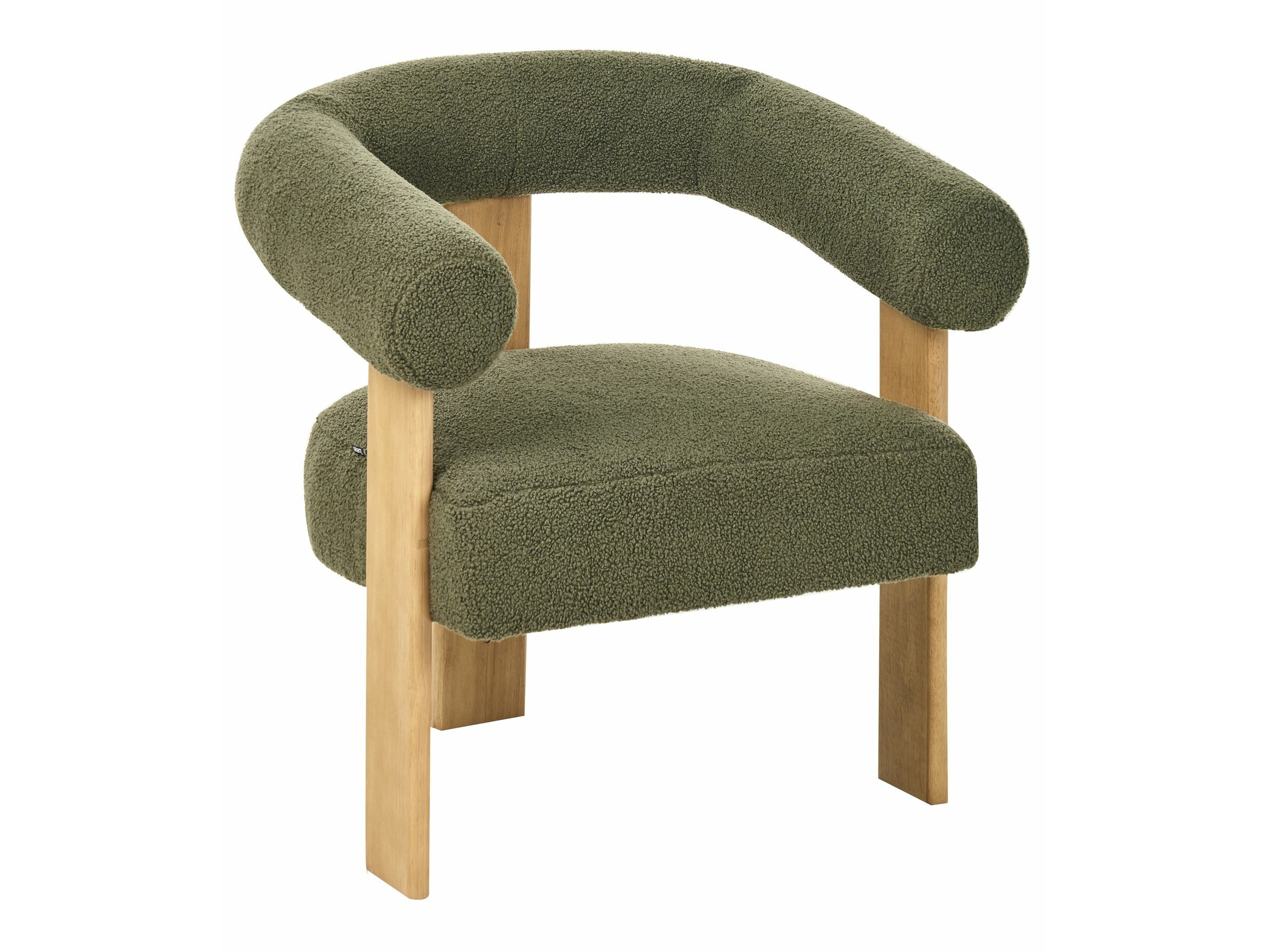 Krēsls Berwyn 2708 (Zaļš + Gaišs koks)