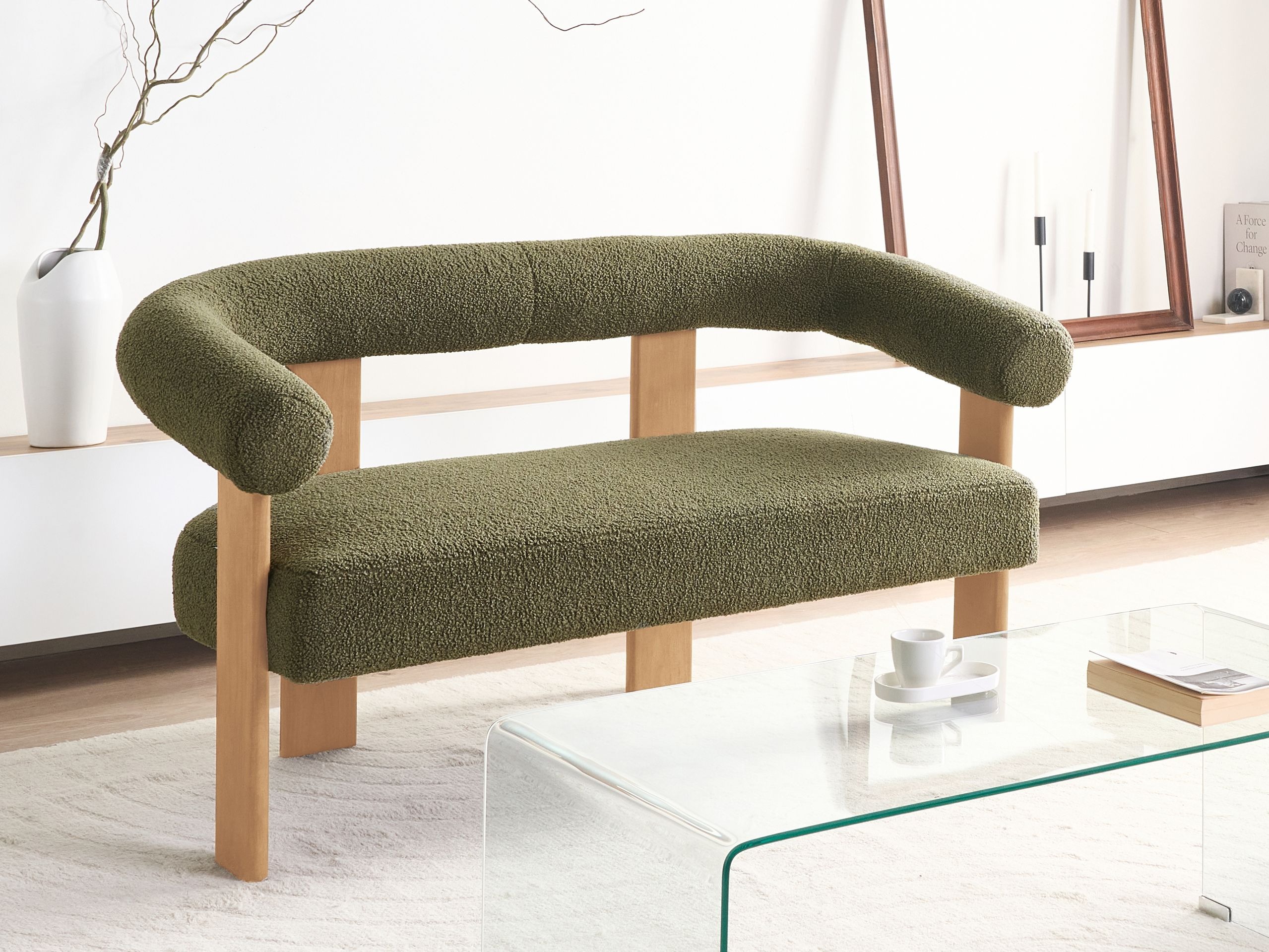 Mīkstais sols Berwyn 2709 (Zaļš + Gaišs koks)