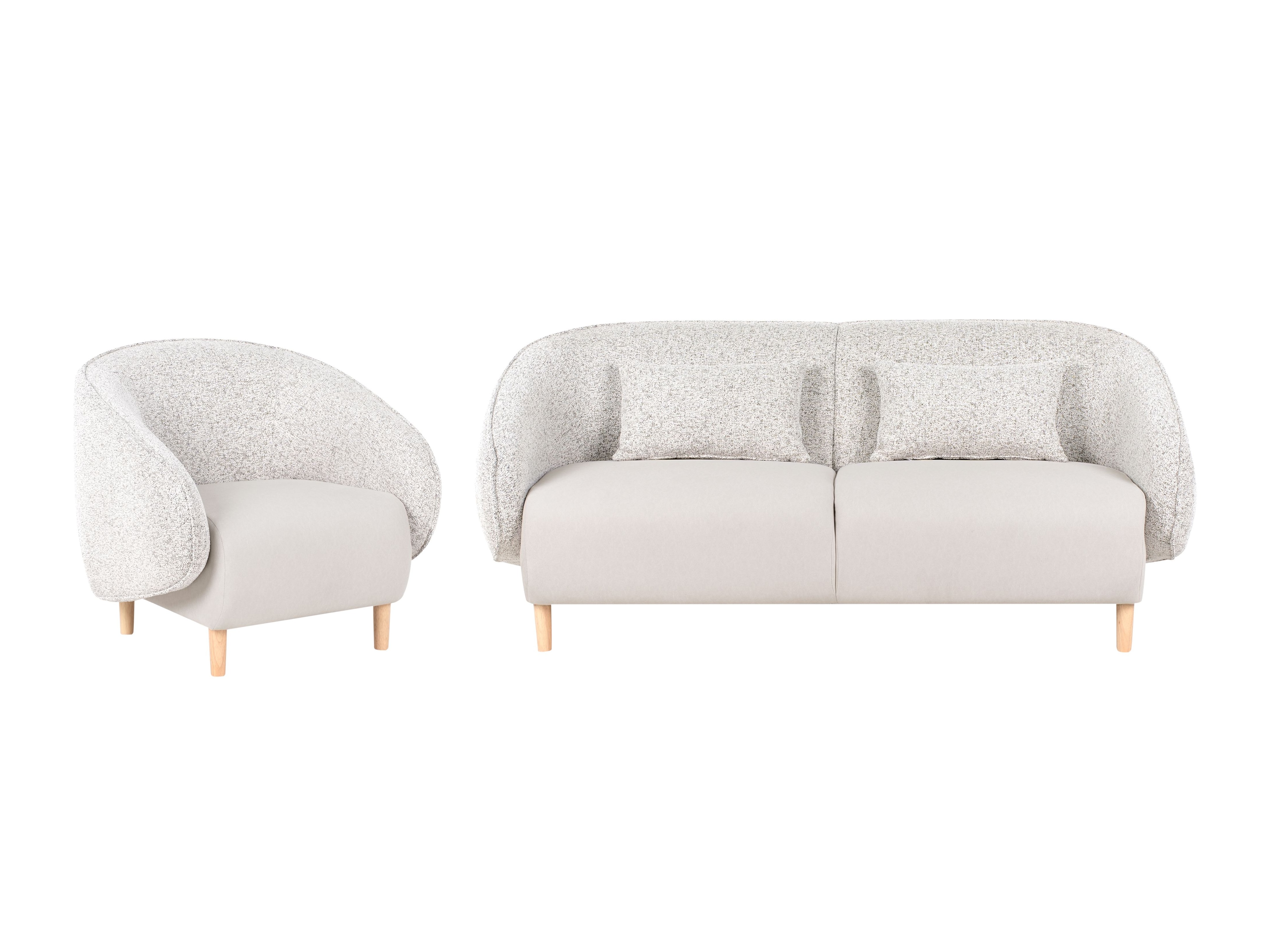 Mīksto mēbeļu komplekts Berwyn 2707 (Gaiši bēšs)