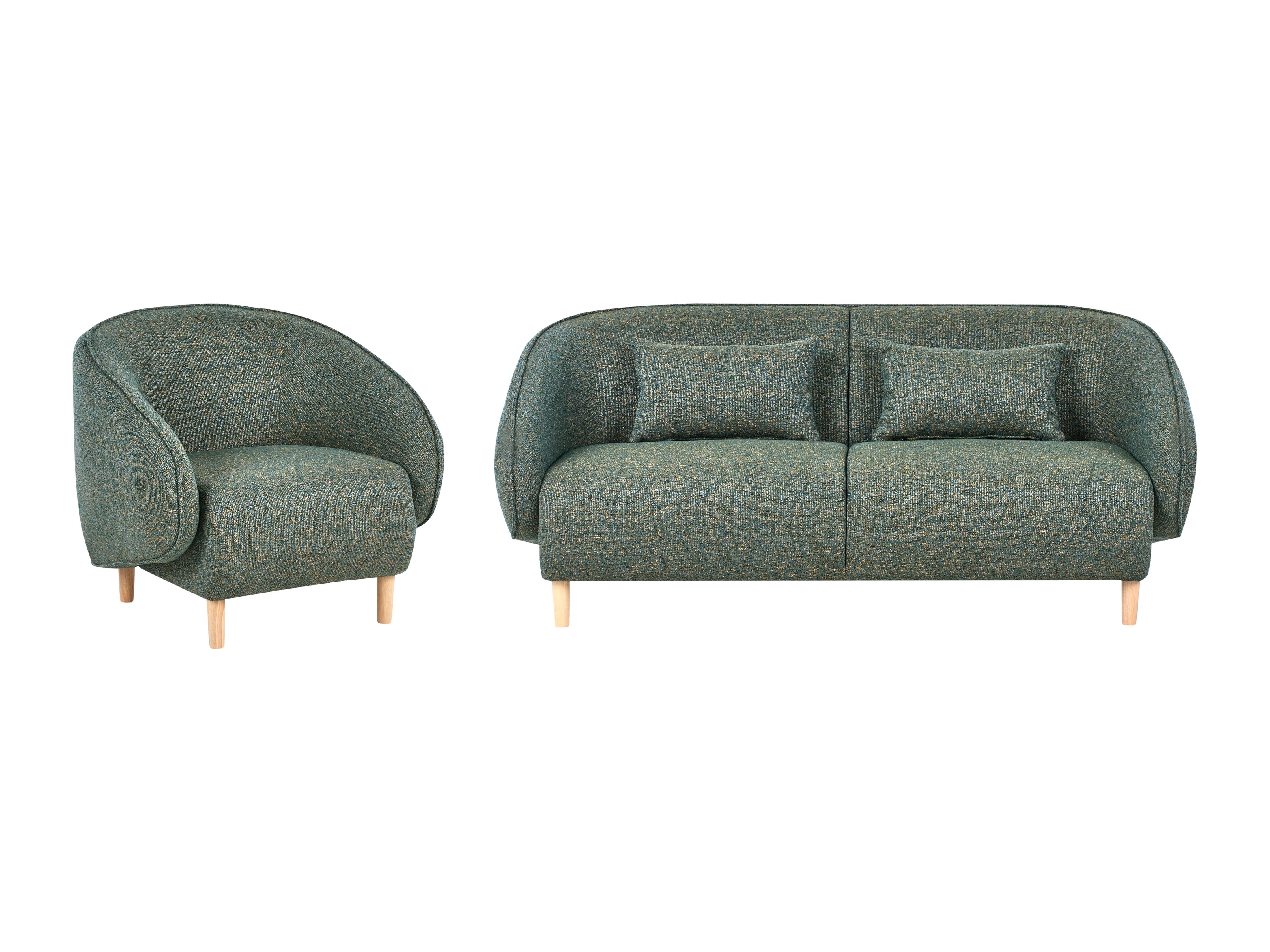 Mīksto mēbeļu komplekts Berwyn 2707 (Zaļš)