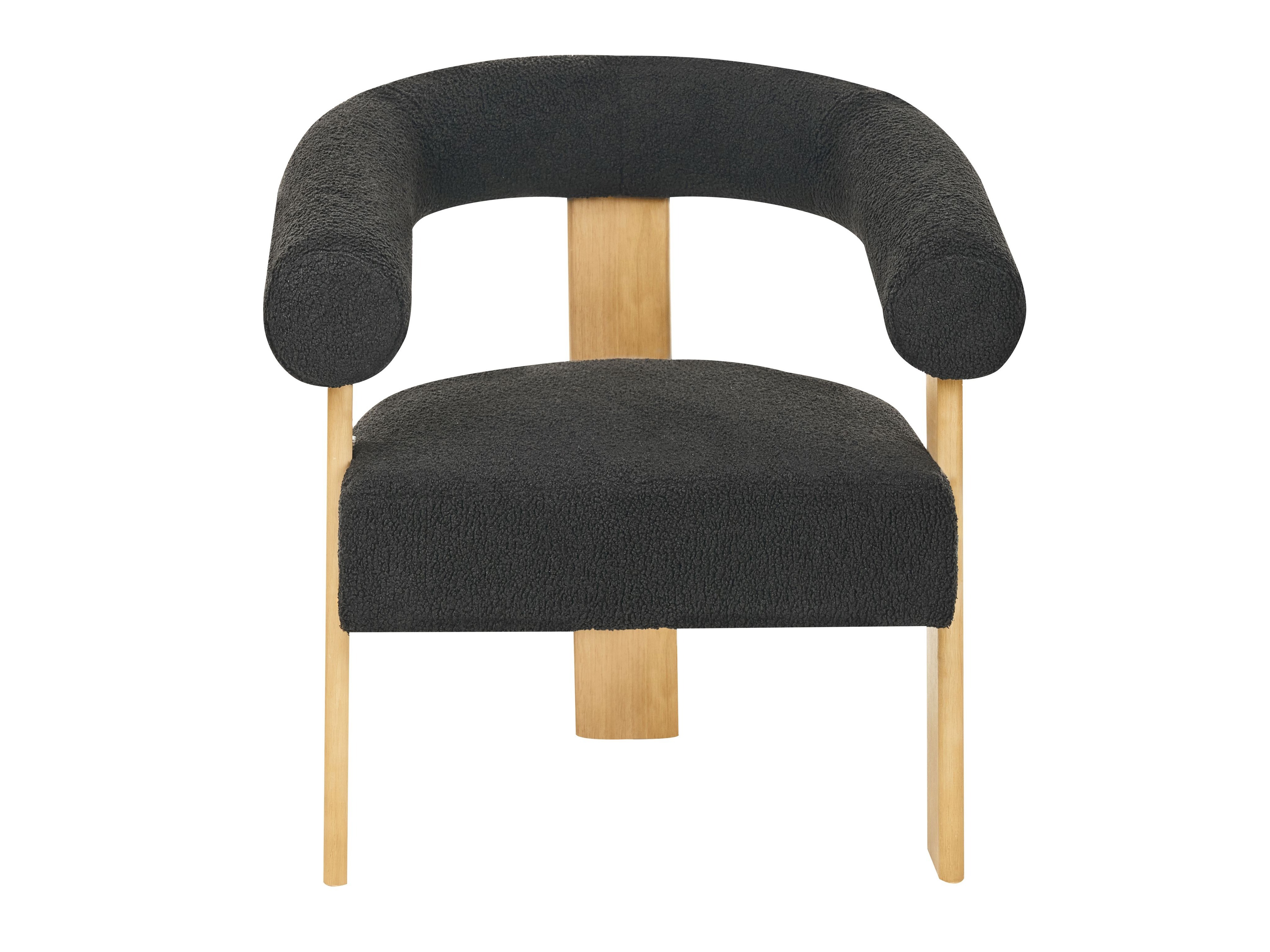 Mīksto mēbeļu komplekts Berwyn 2710 (Melns + Gaišs koks)