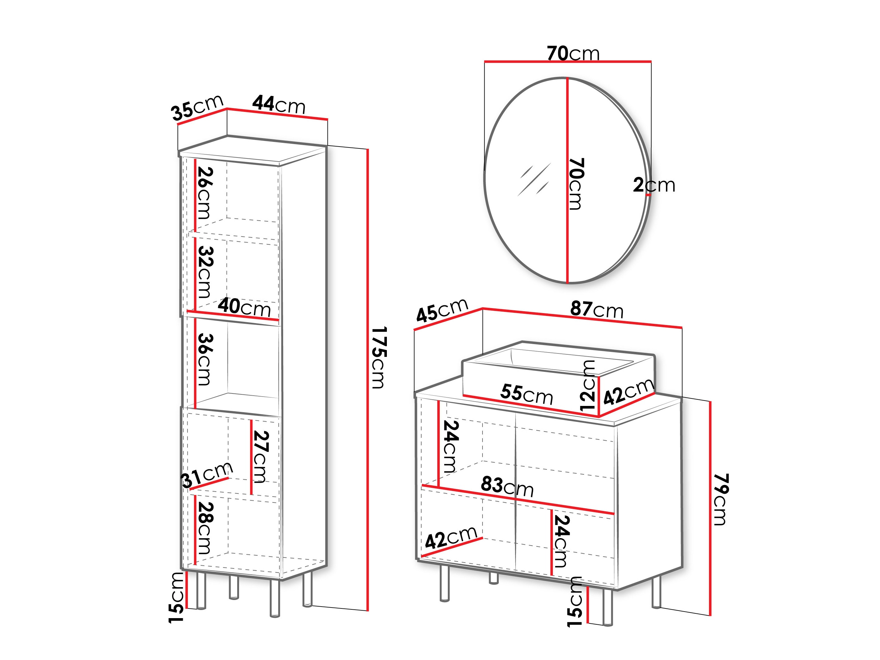 Набор для ванной комнаты Virdomi 111 (Кашемир)
