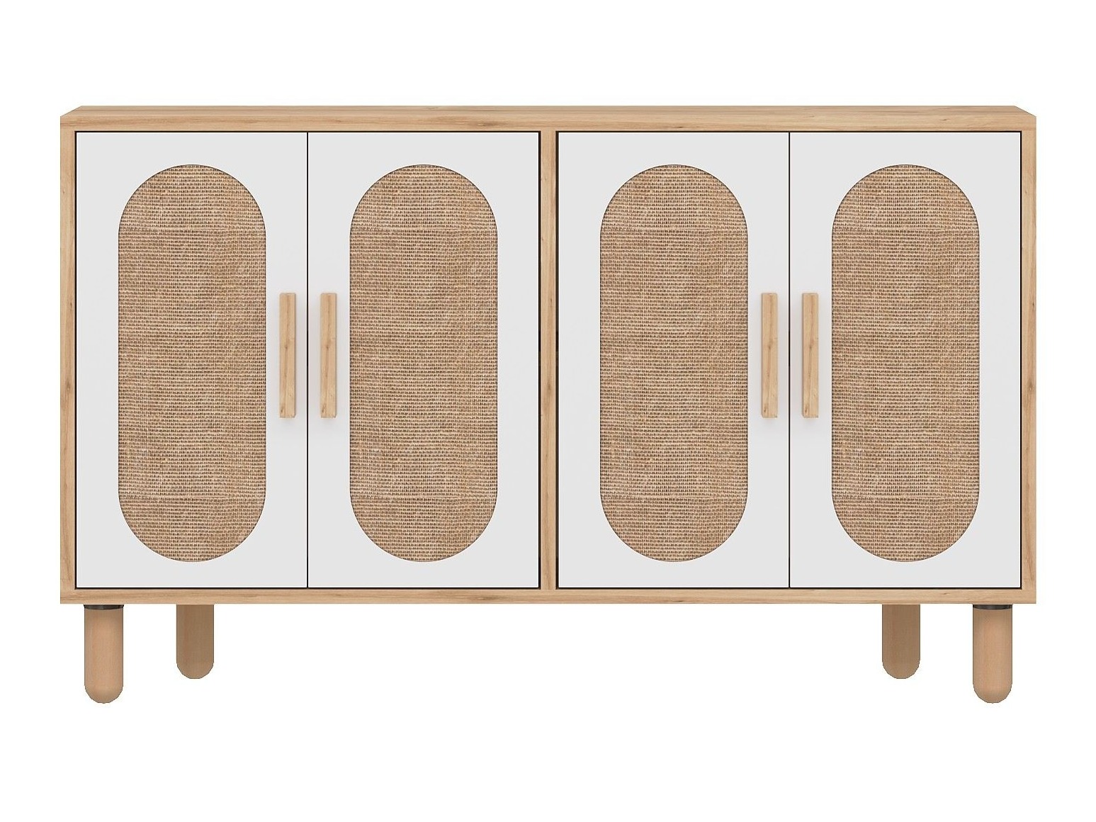 Шкафчик Kailua 2557 (Белый + Дуб)