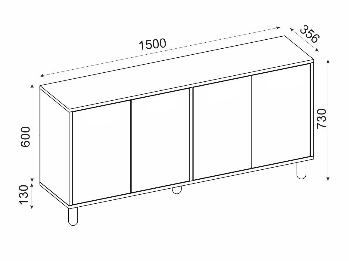 Шкафчик Kailua 2558 (Дуб)