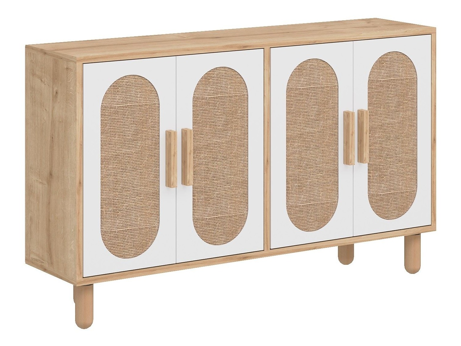 Skapis Kailua 2557 (Balts + Ozols)