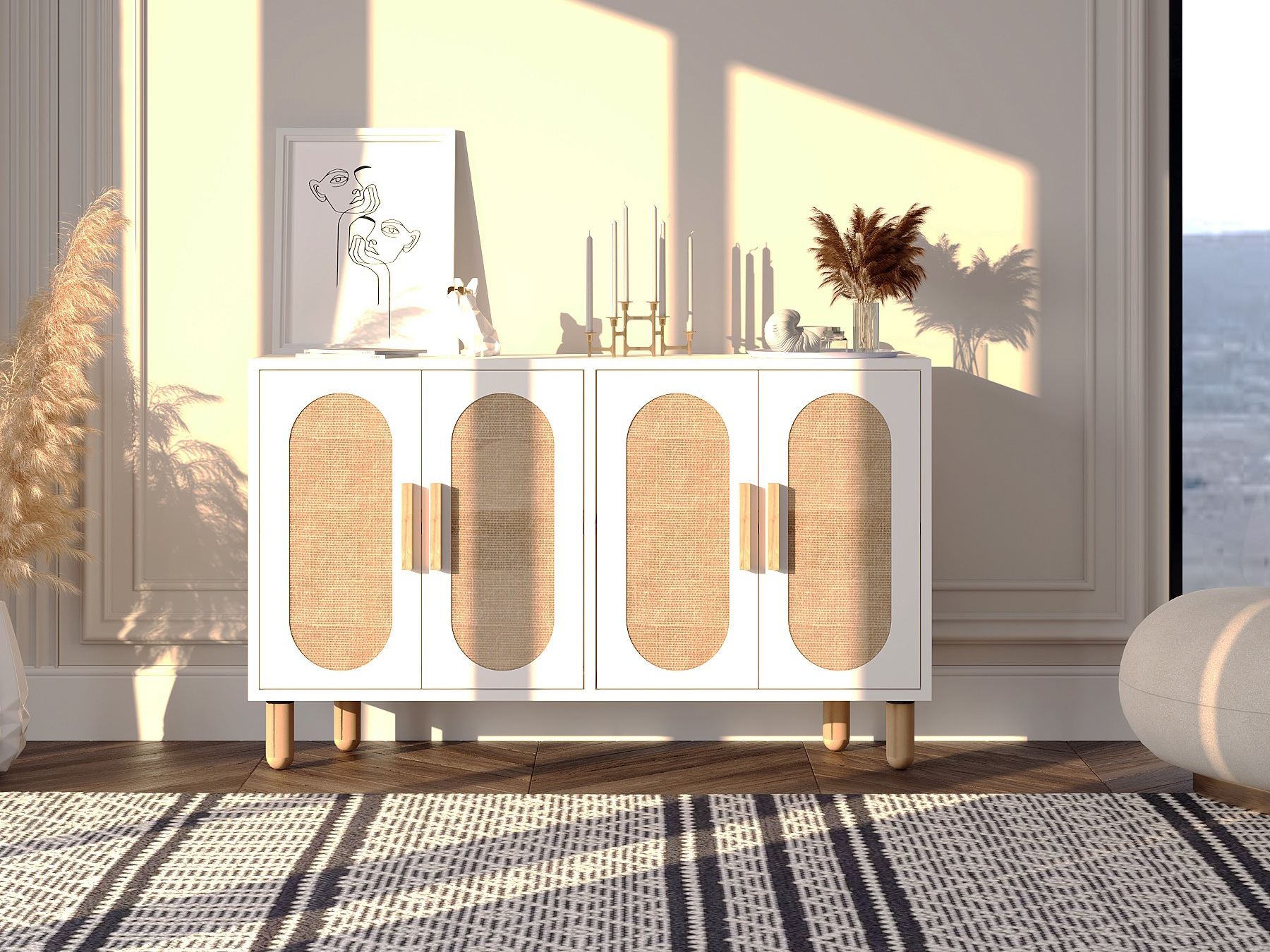 Skapis Kailua 2557 (Balts)