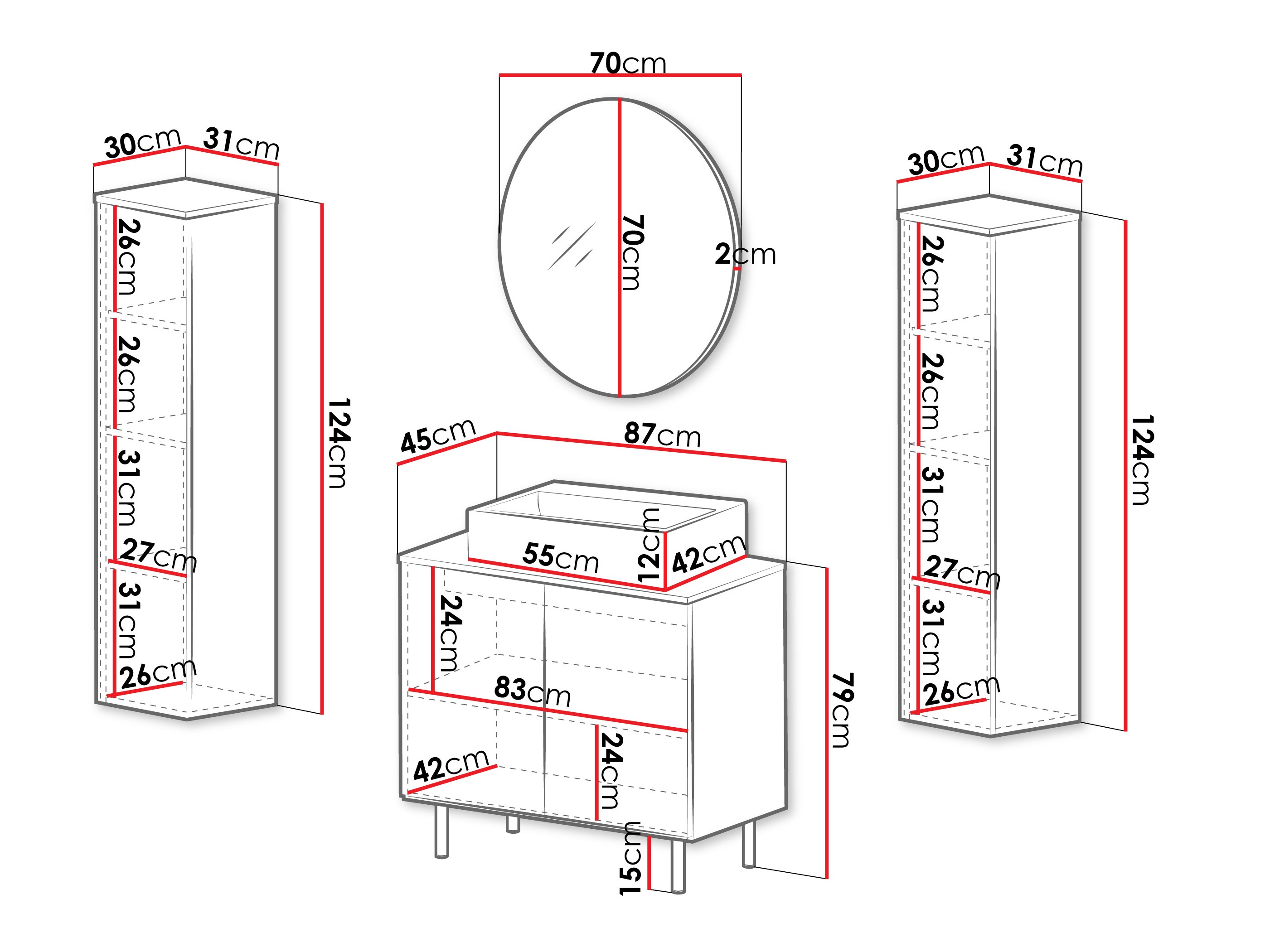 Vannas komplekts Virdomi 112 (Kašmirs)