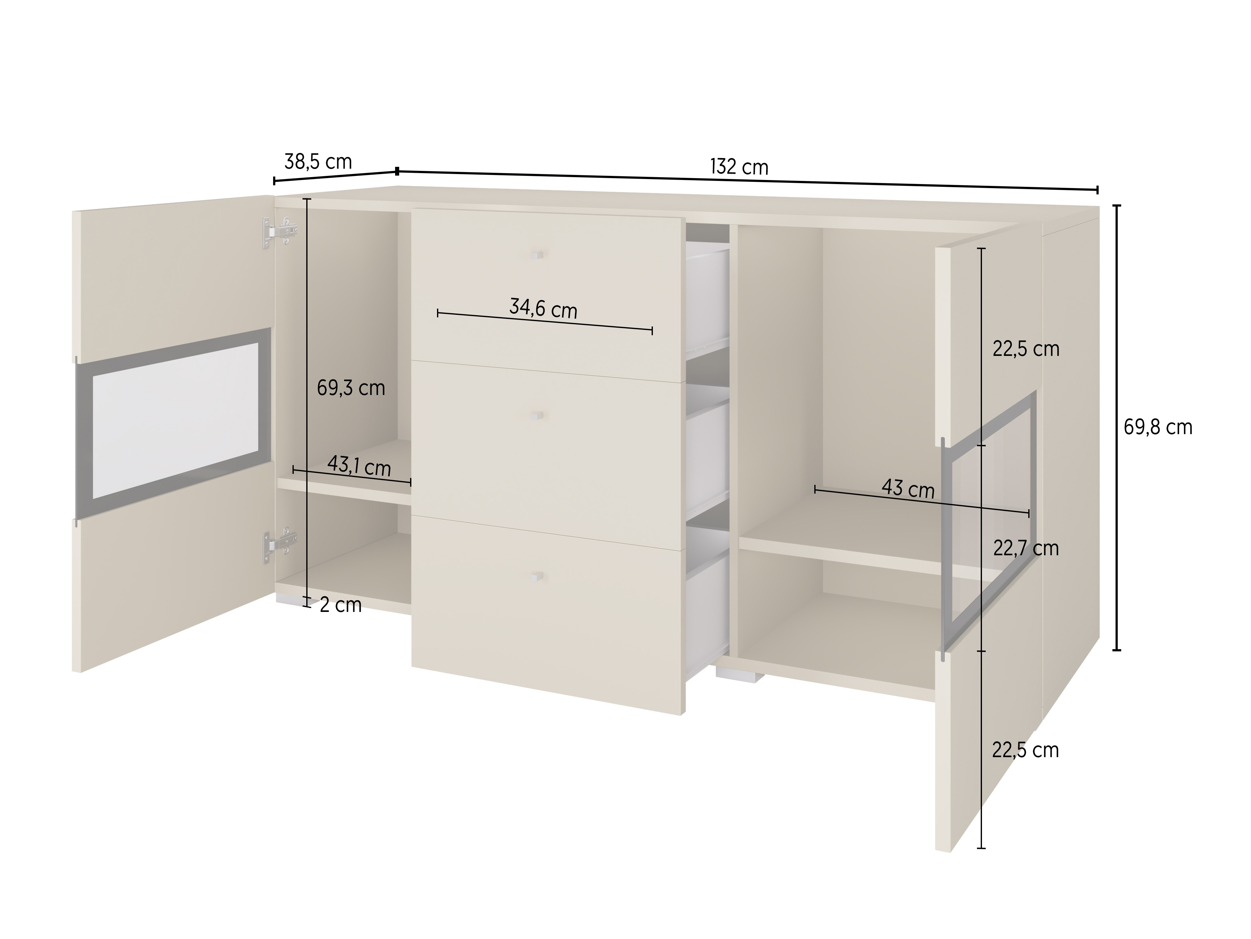 Kомод Serodeu 101 (Бежевый)