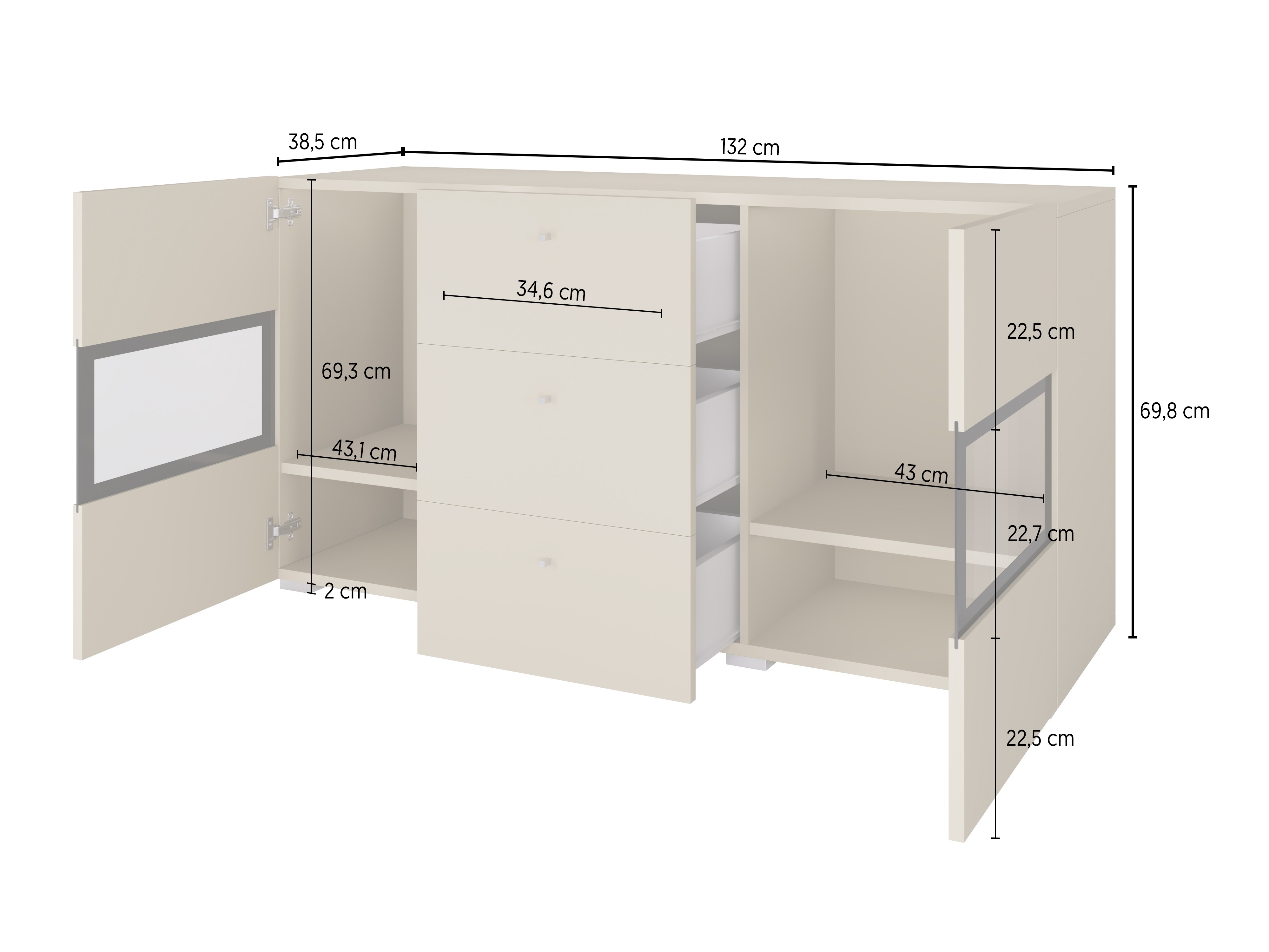 Kомод Serodeu 101 (Дуб вотан)