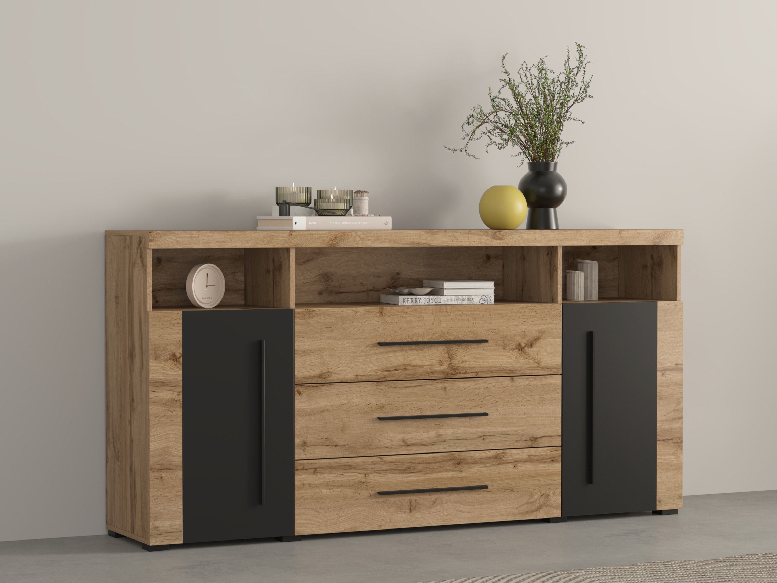 Kumode Sorciro 100 (Melns + Votan ozols)